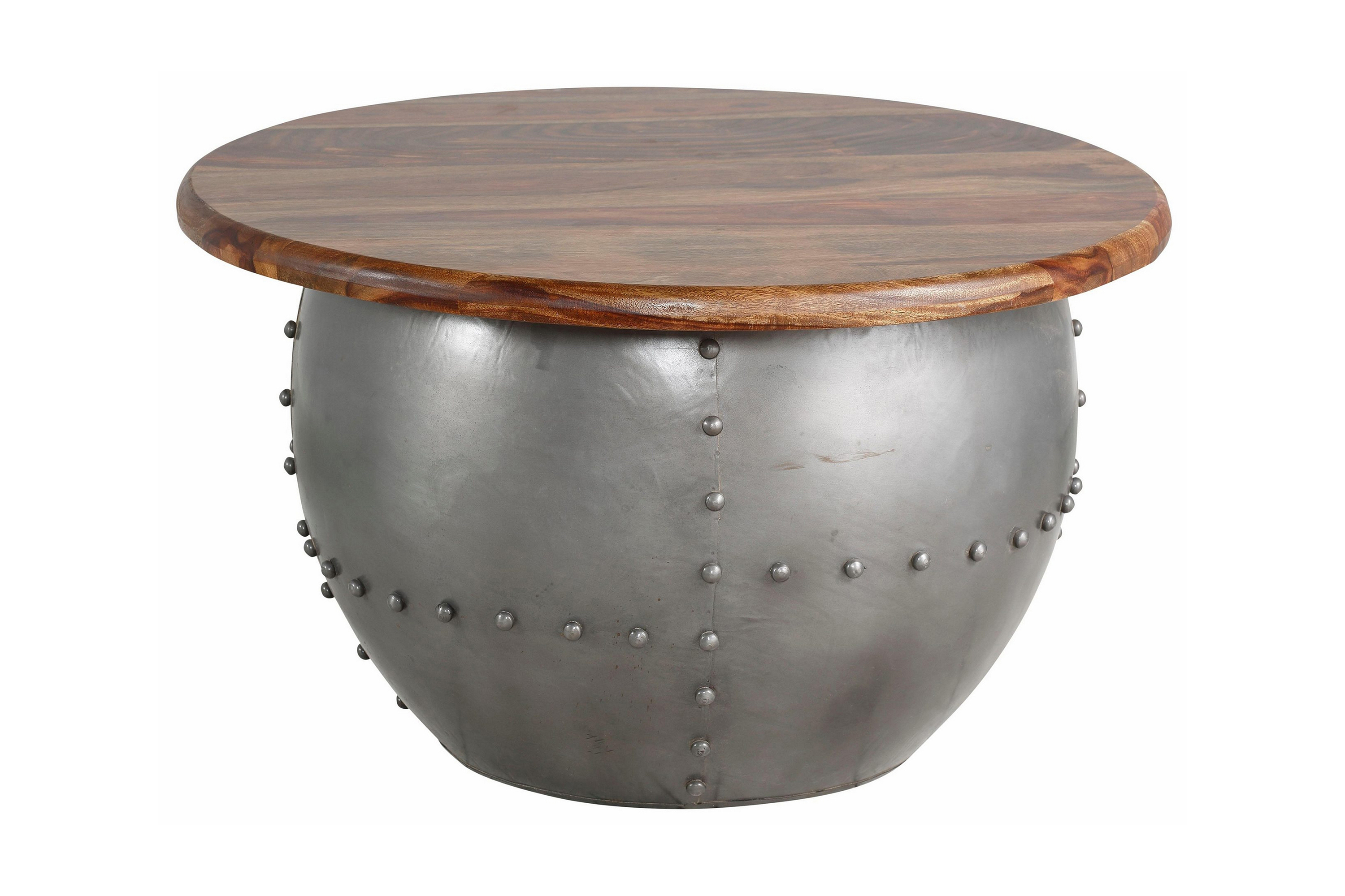 Soffbord Chunni 75 cm Runt MangoträValnötsbrun