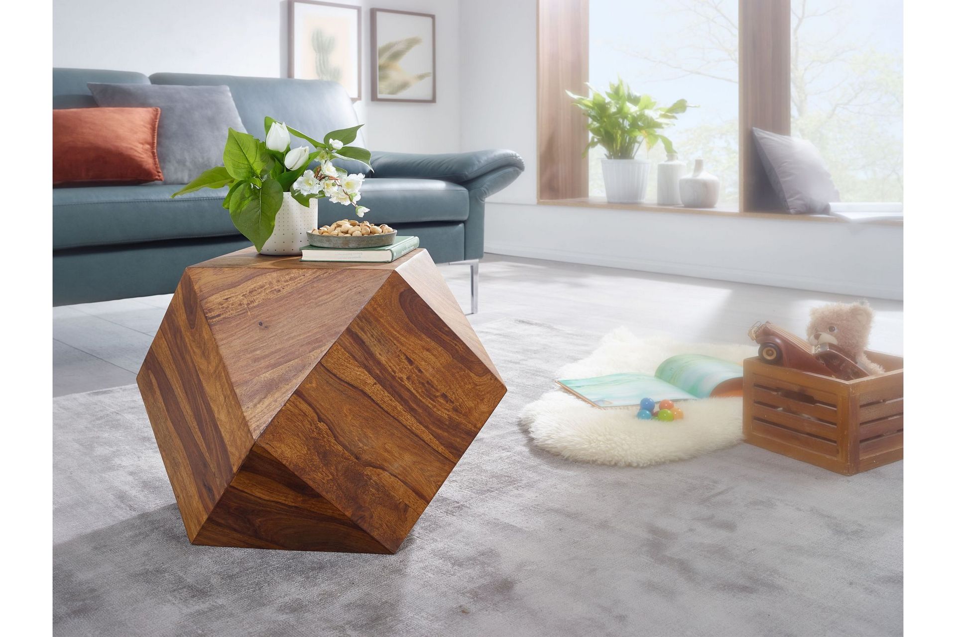 soffbord clanton 57 cm - brun