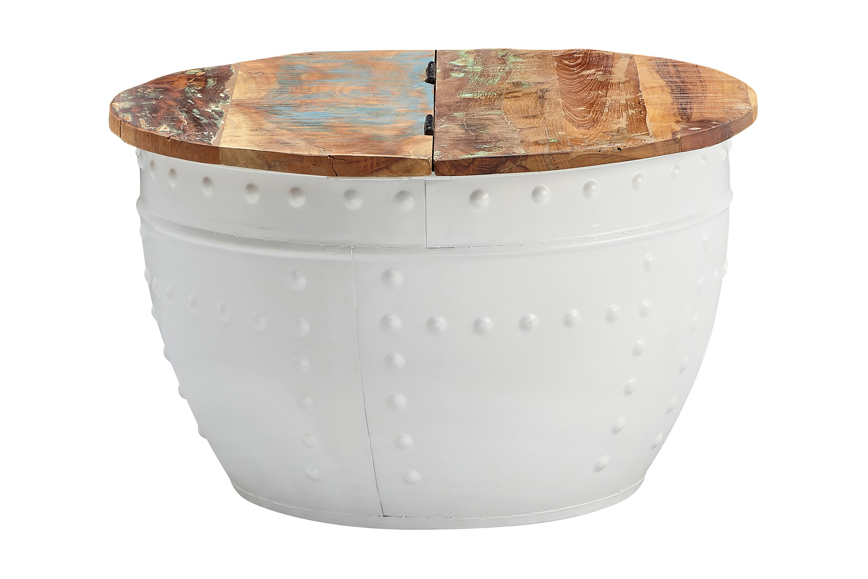 Soffbord Clanton 60 cm Runt Brun/Vit