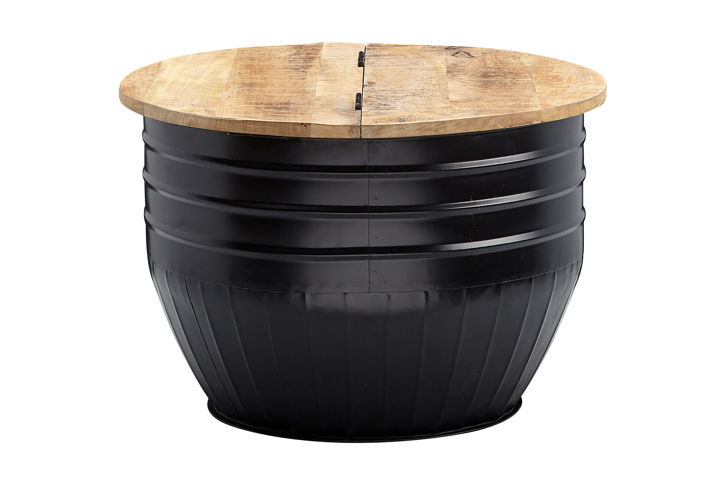 Soffbord Clanton 60x41 cm Runt Brun/Svart