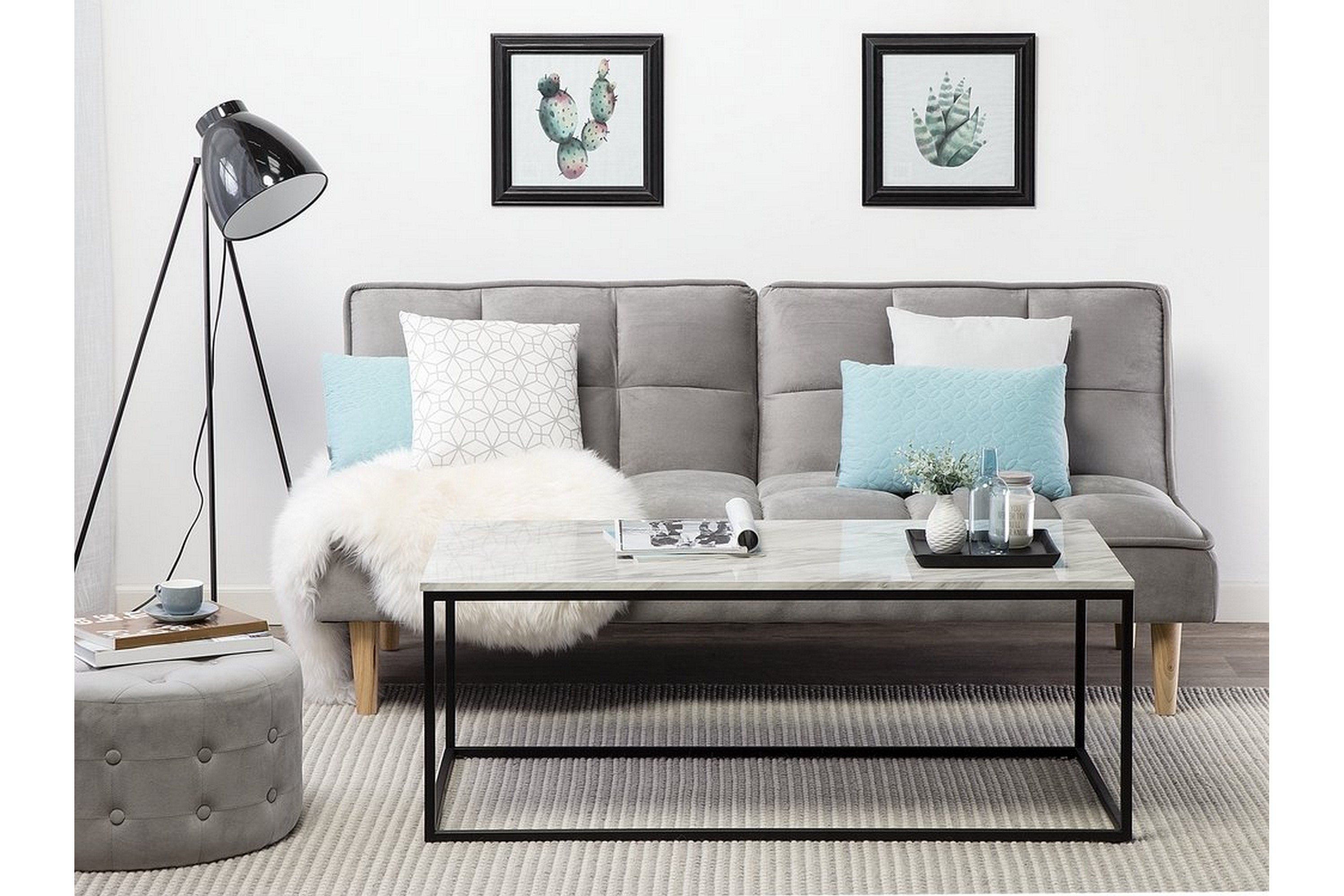 soffbord delano 100 cm - vit