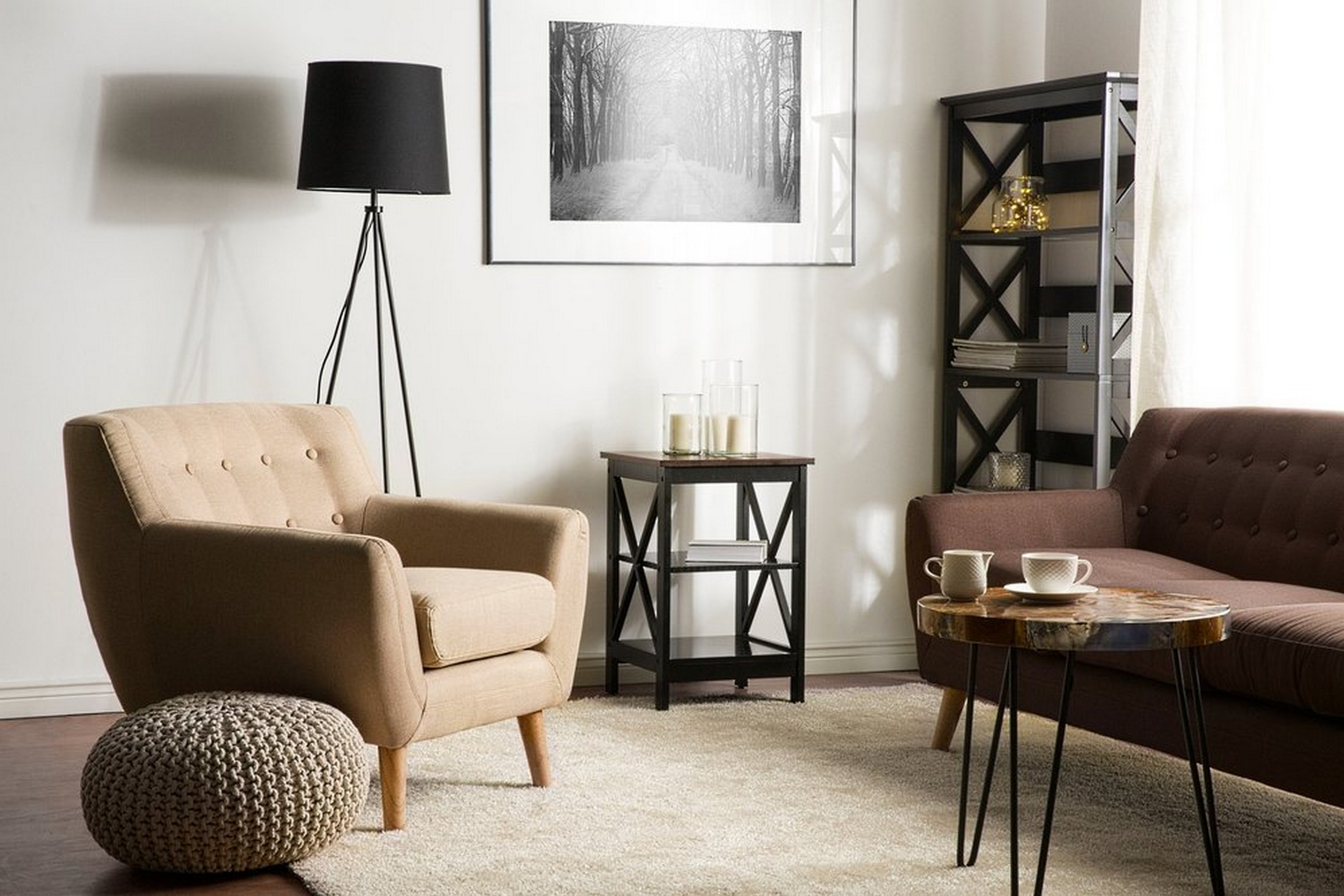 soffbord foster 40 cm - svart