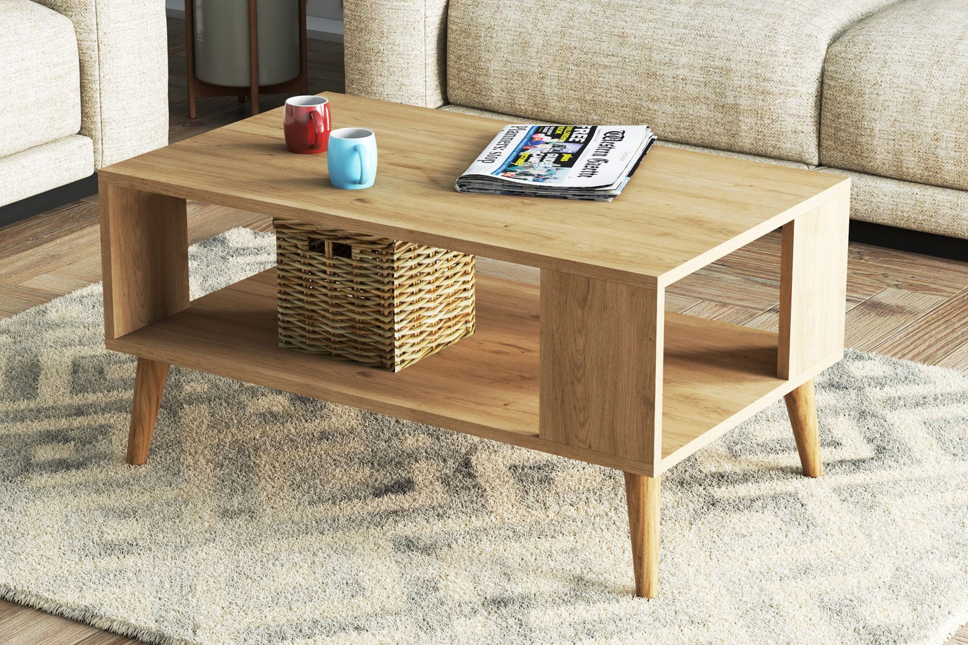 Soffbord Frogesta 90x54x90 cm - Ek