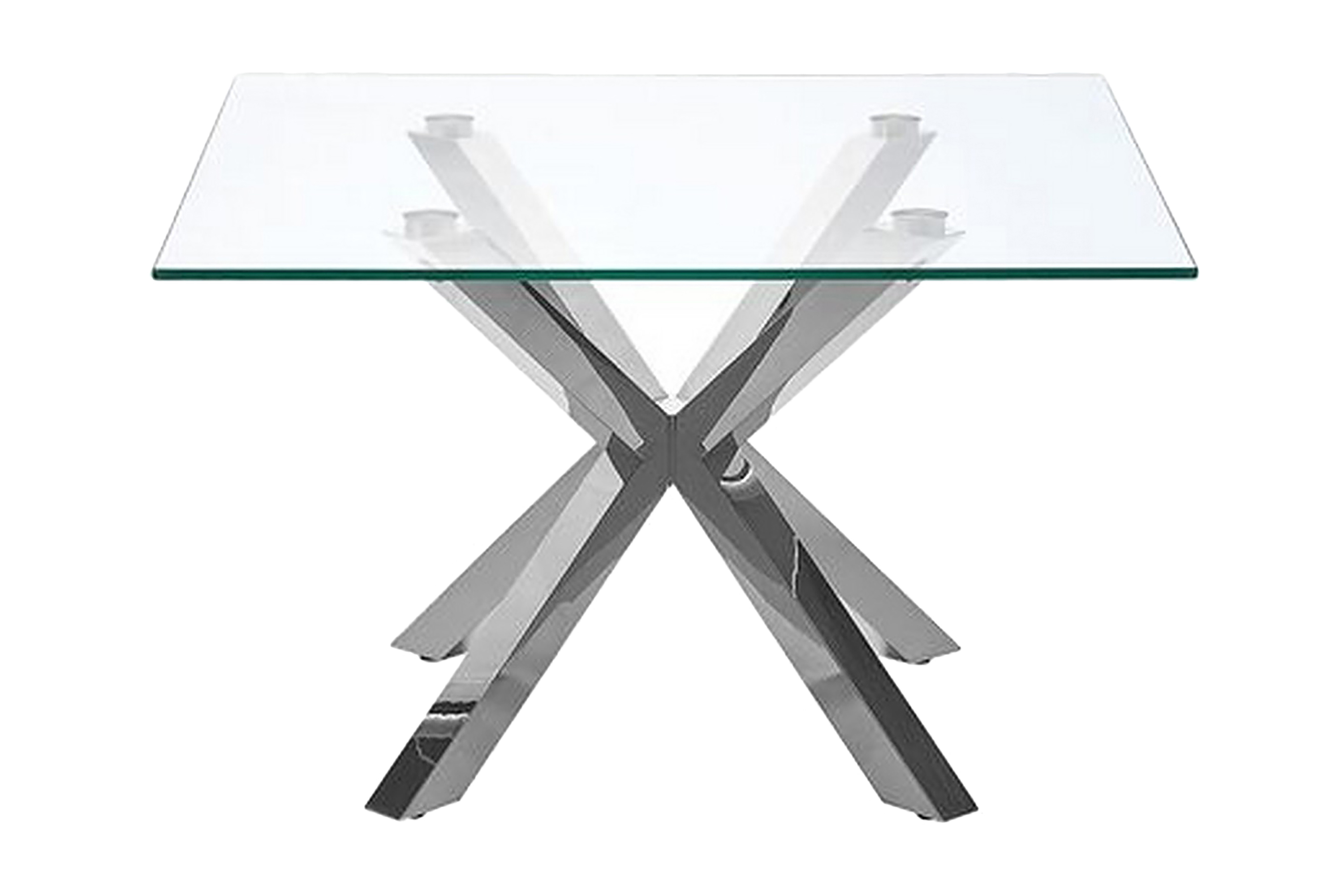 Soffbord genomskinlig/silver STARLIGHT Silver