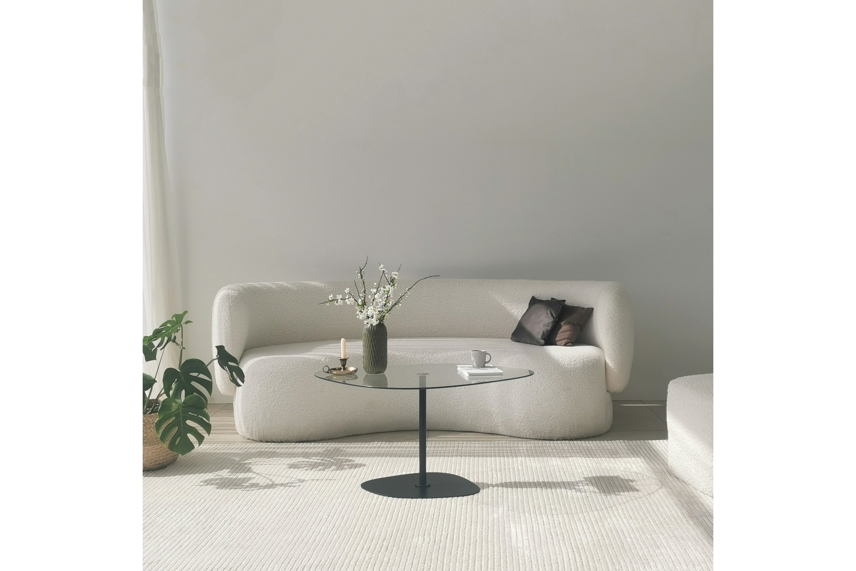 Soffbord Greevston 85 cm Svart