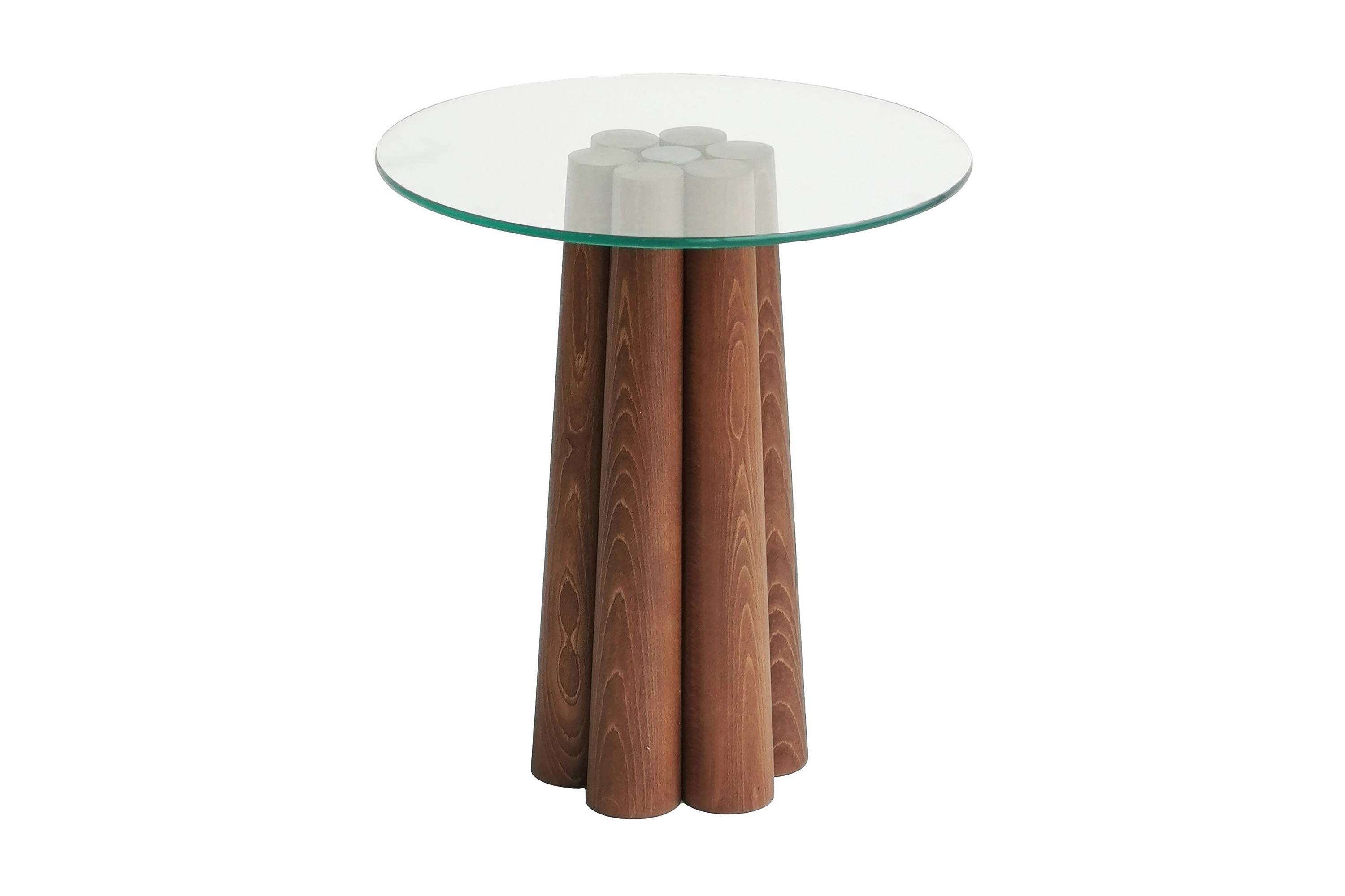 Soffbord Infiernilo 50 cm Valnöt/Glas