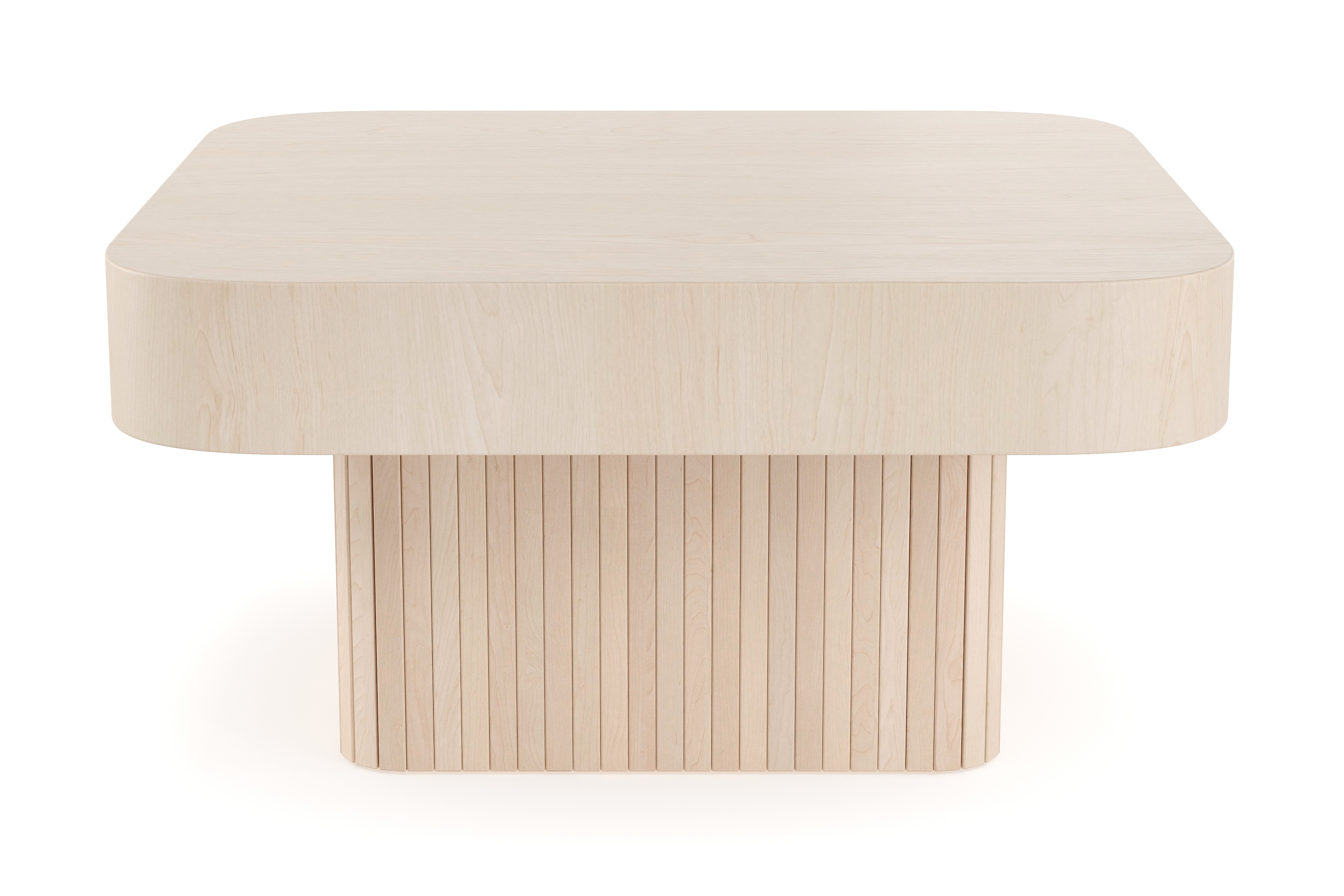 Soffbord Kopparbo 80 cm Ljust vitlaserat ekträ