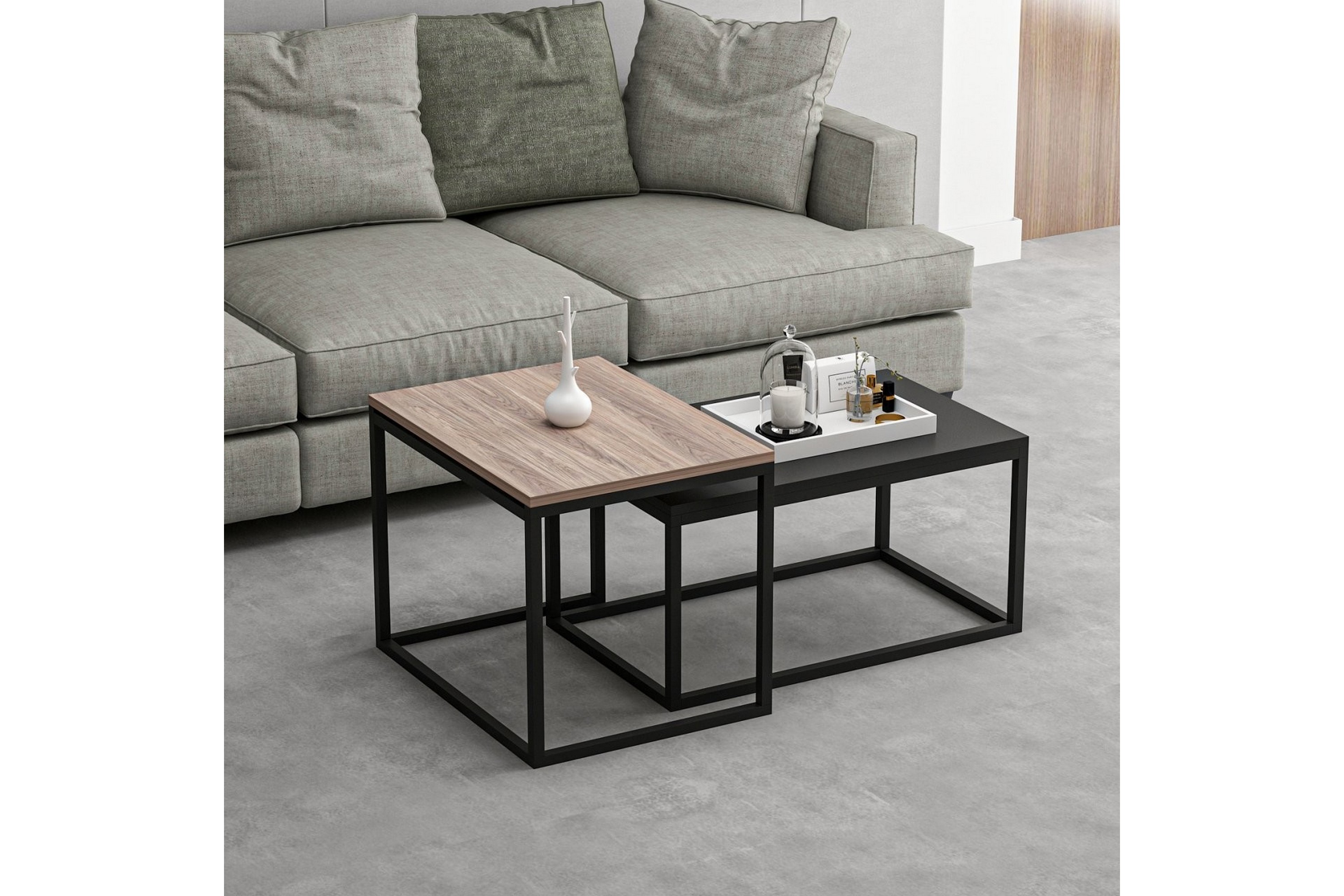 Soffbord Leka 72 cm Svart