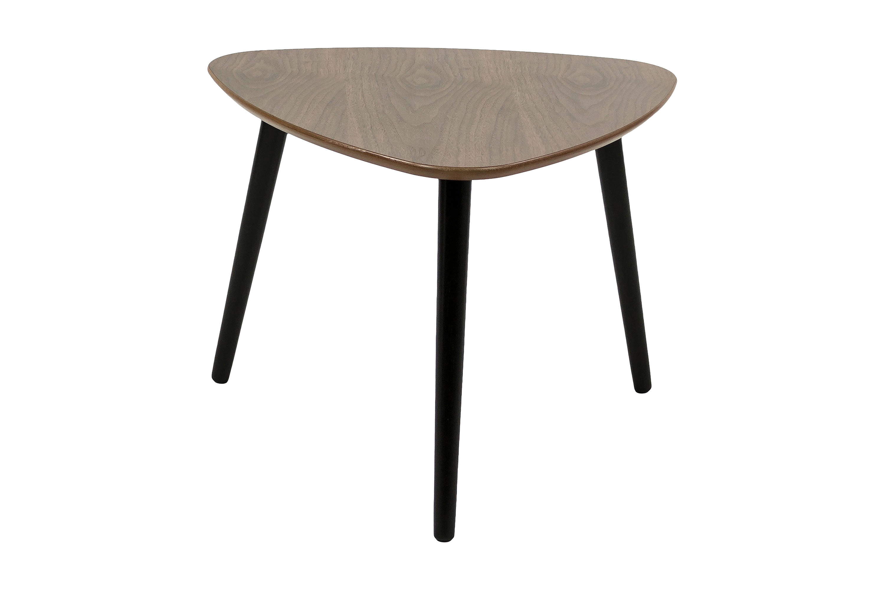 Soffbord Lovitz 62 cm Ovalt Valnöt/Svart