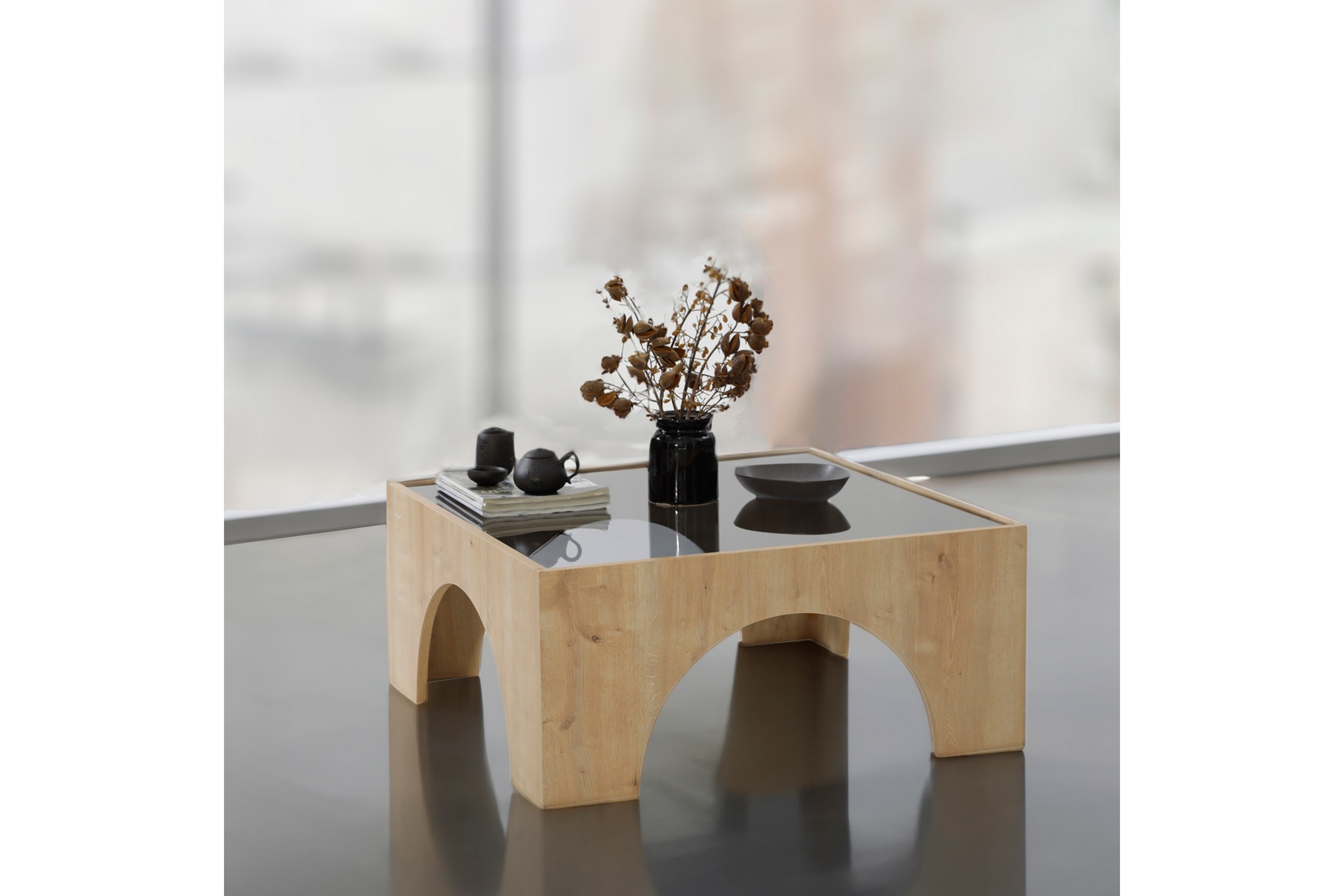 Soffbord Lowan 80 cm Brun