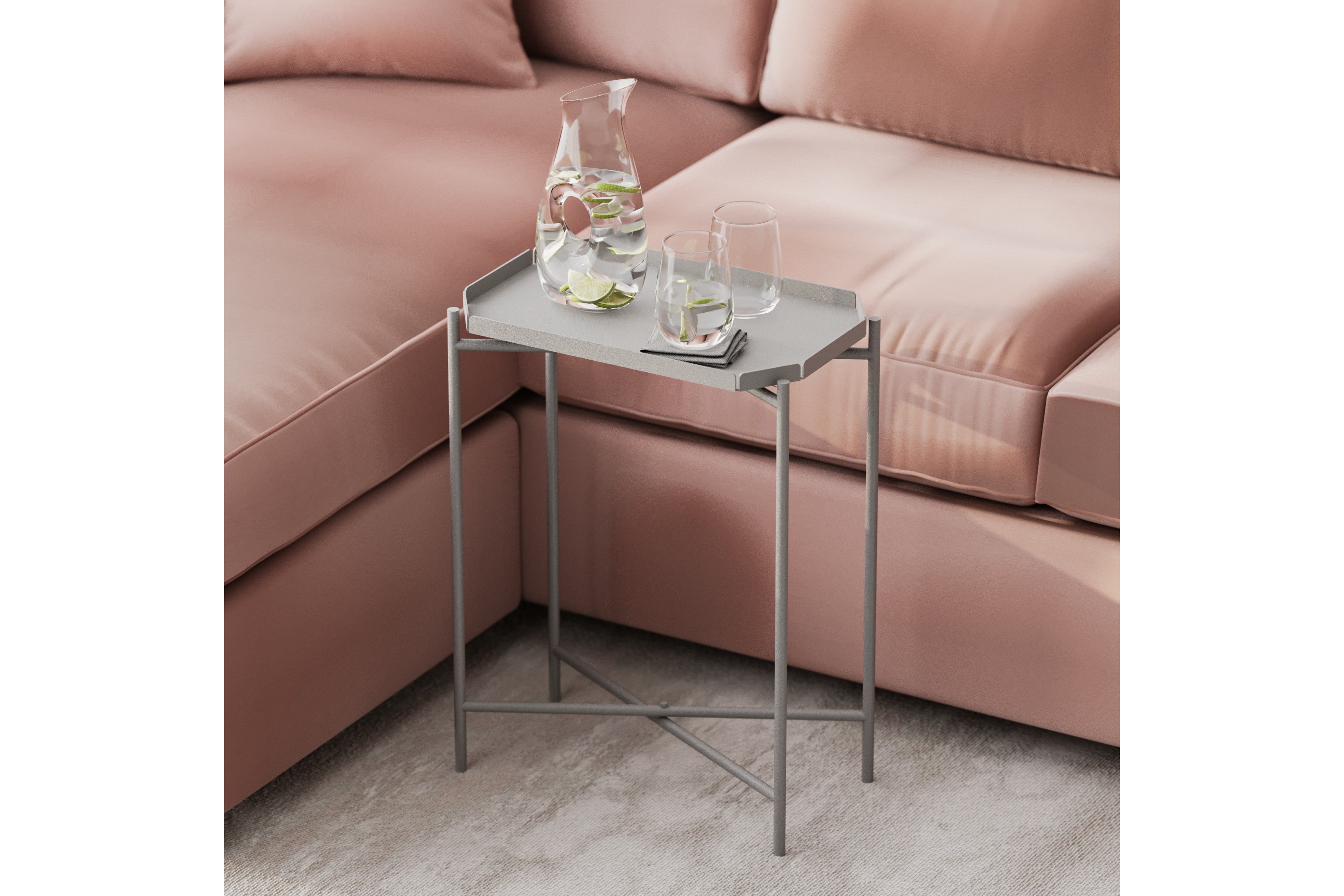 Soffbord Mamta 26 cm Grå