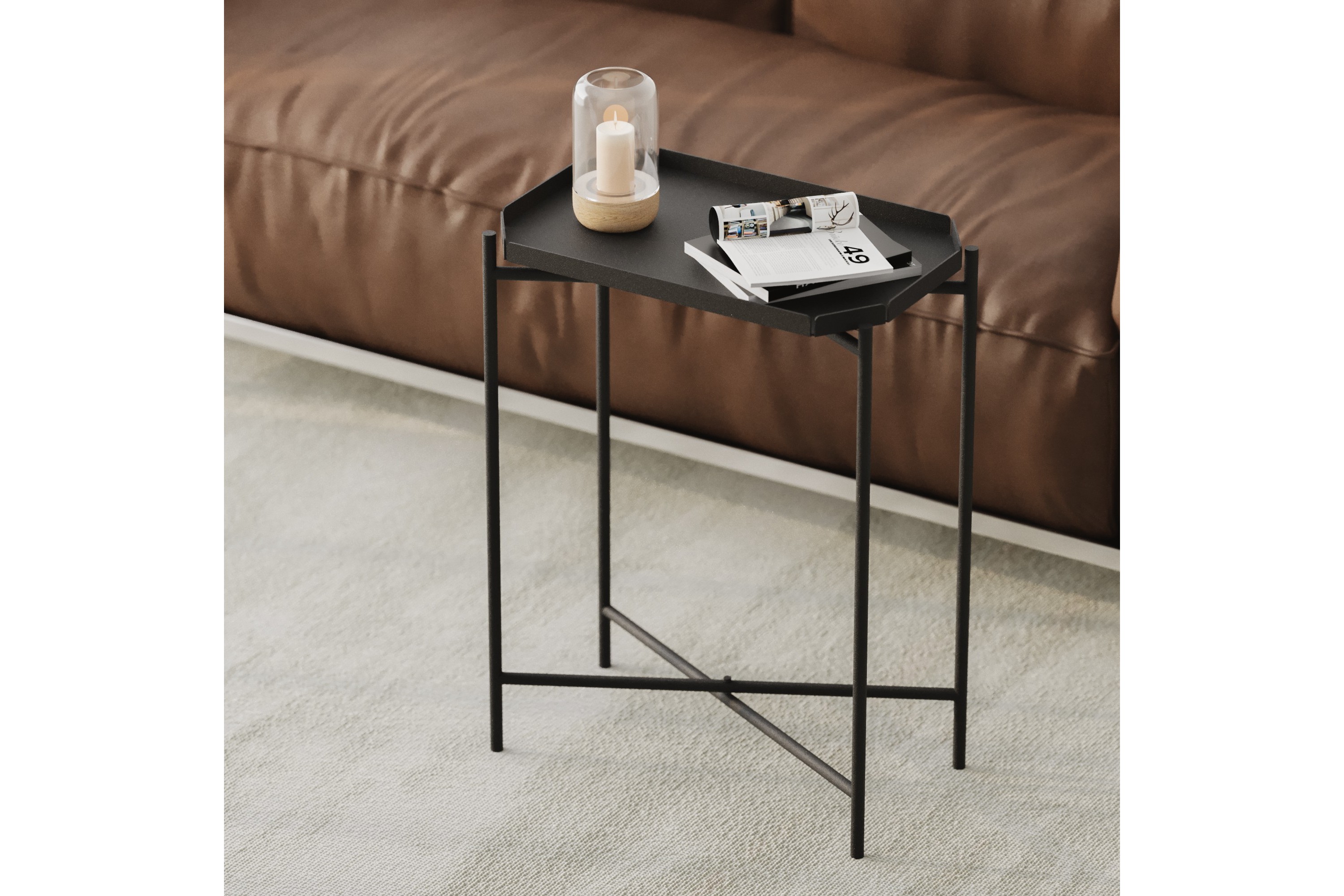 Soffbord Mamta 26 cm Svart