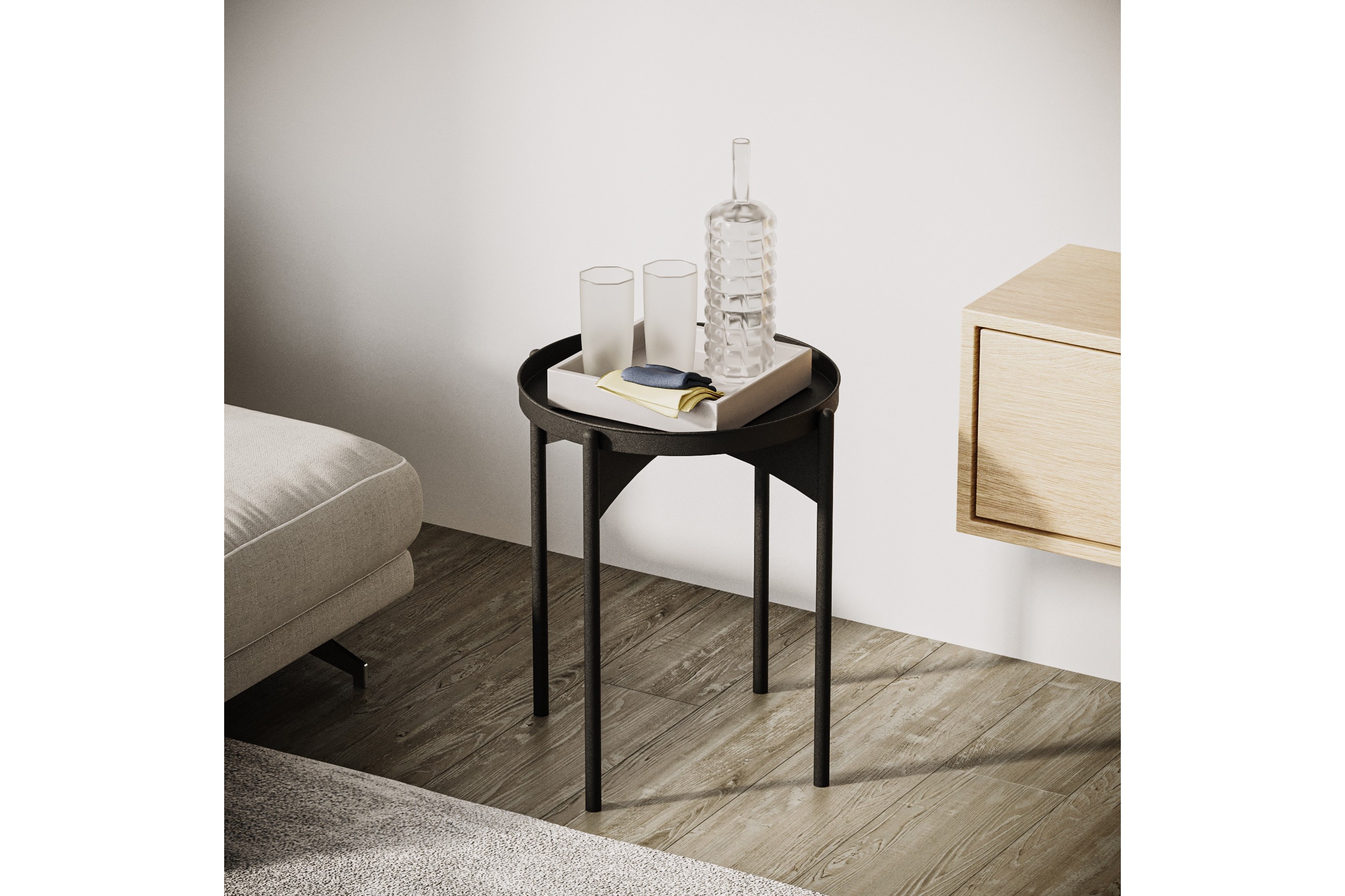 Soffbord Mamta 44 cm Svart