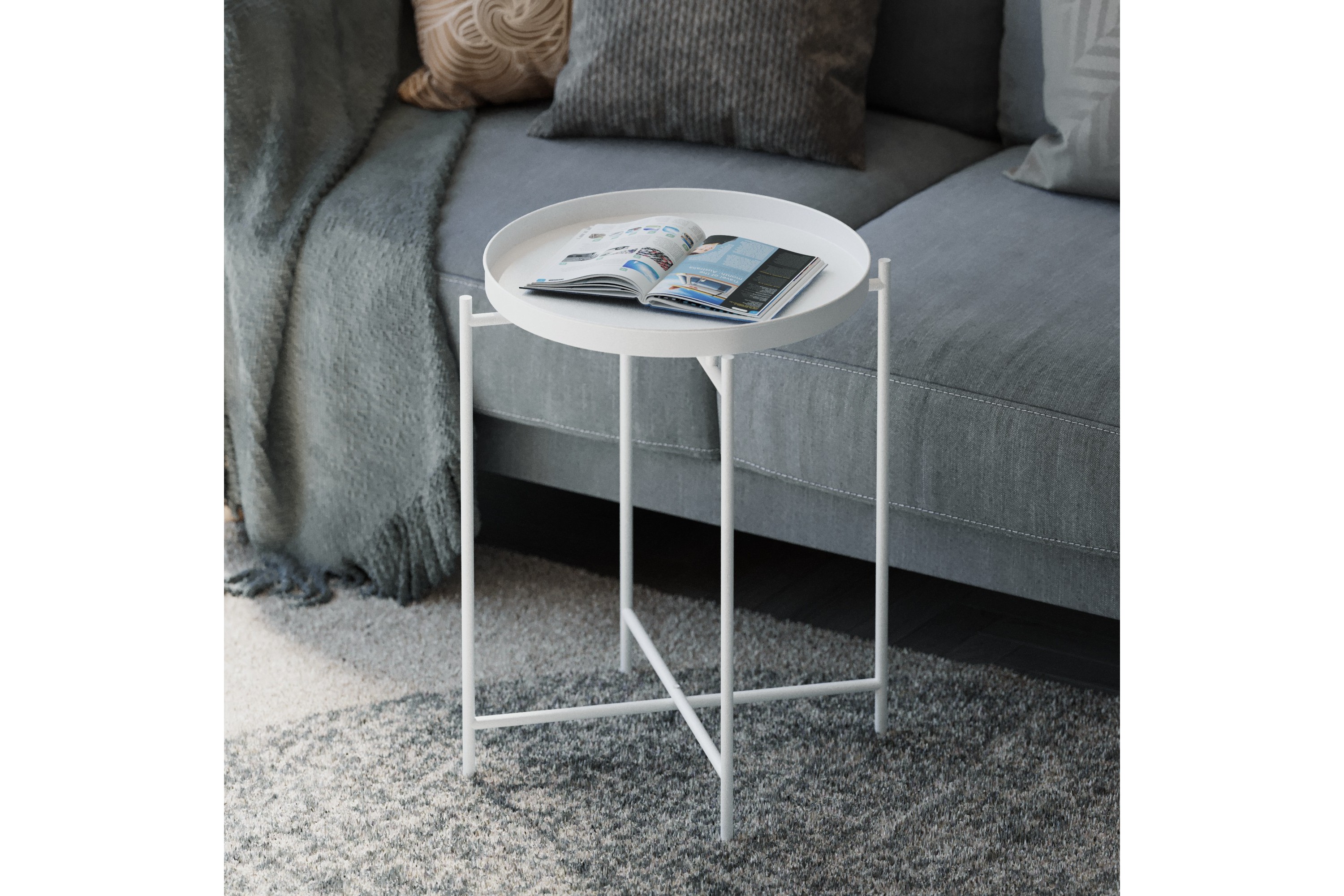 soffbord mamta 46 cm - vit