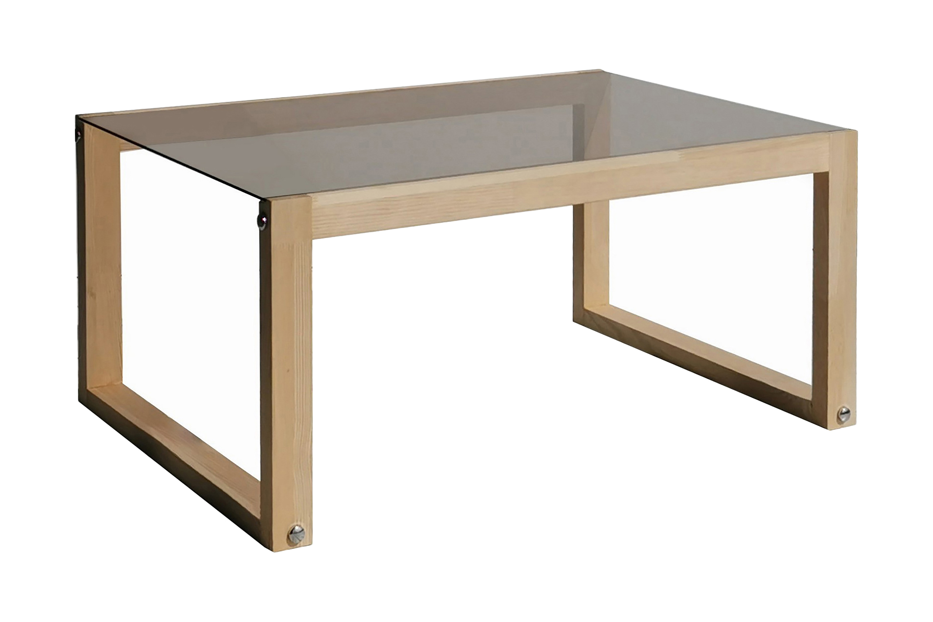 Soffbord Mockba 85 cm Ljus Natur/Glas