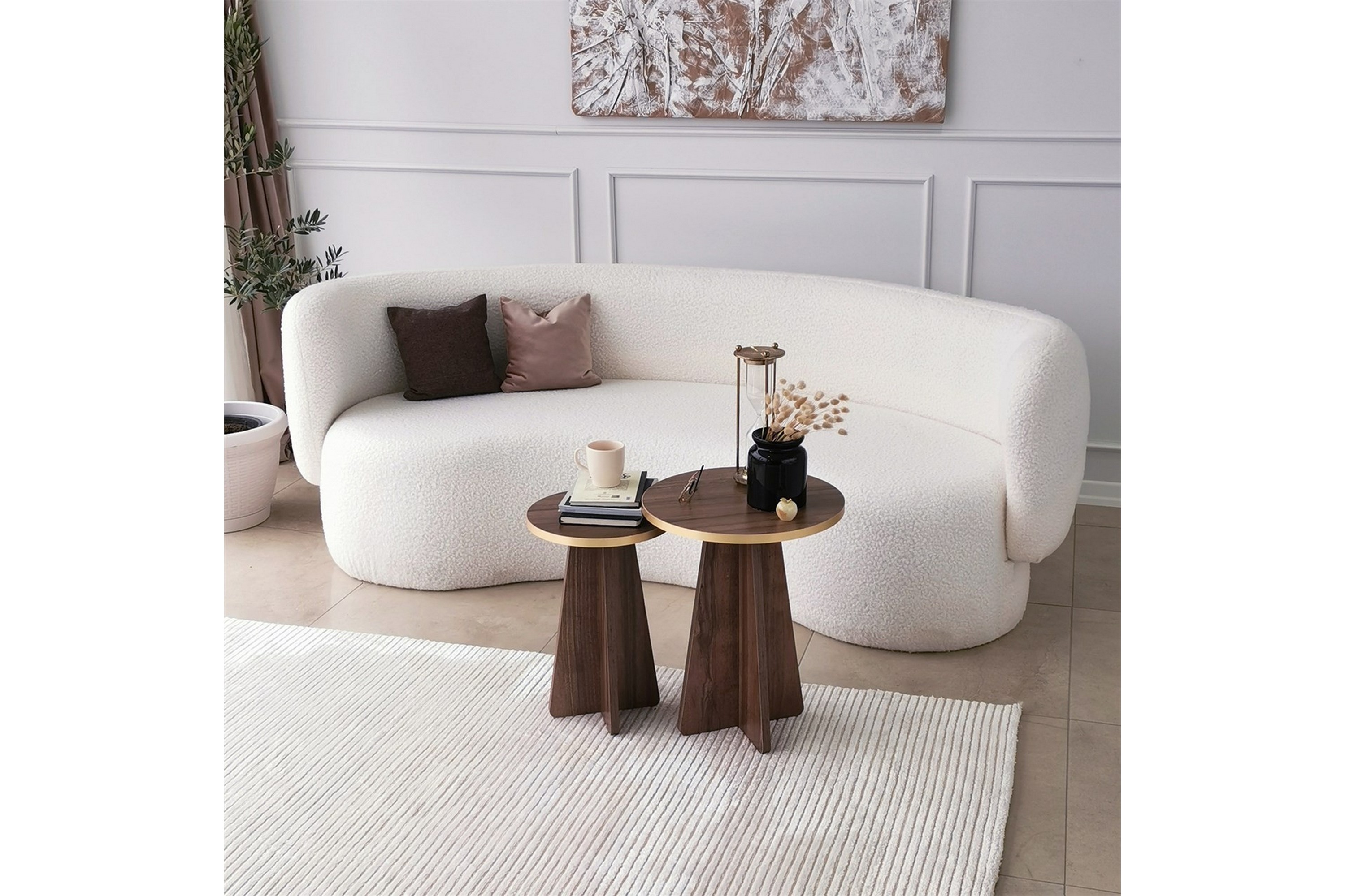 soffbord munne 40 cm - valnöt