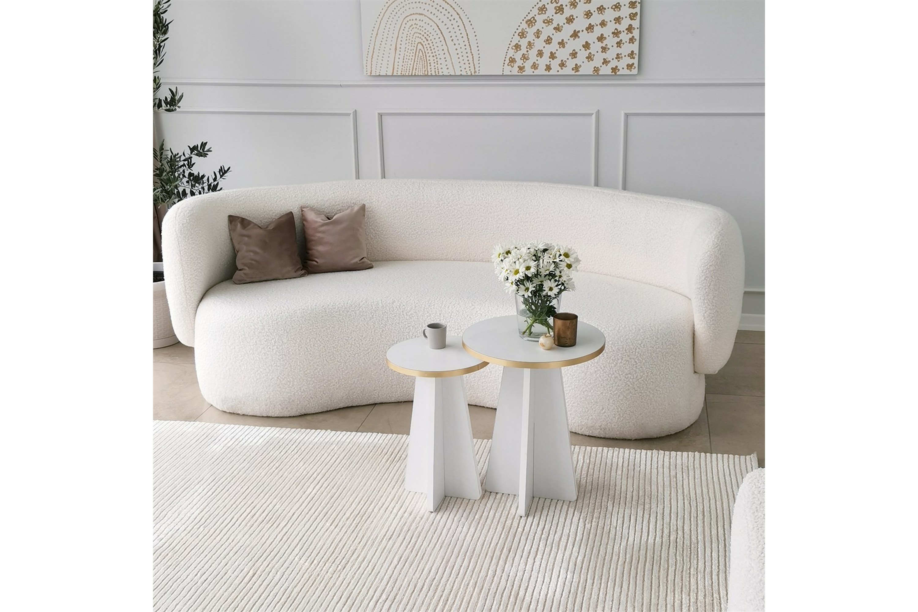 Soffbord Munne 40 cm Vit