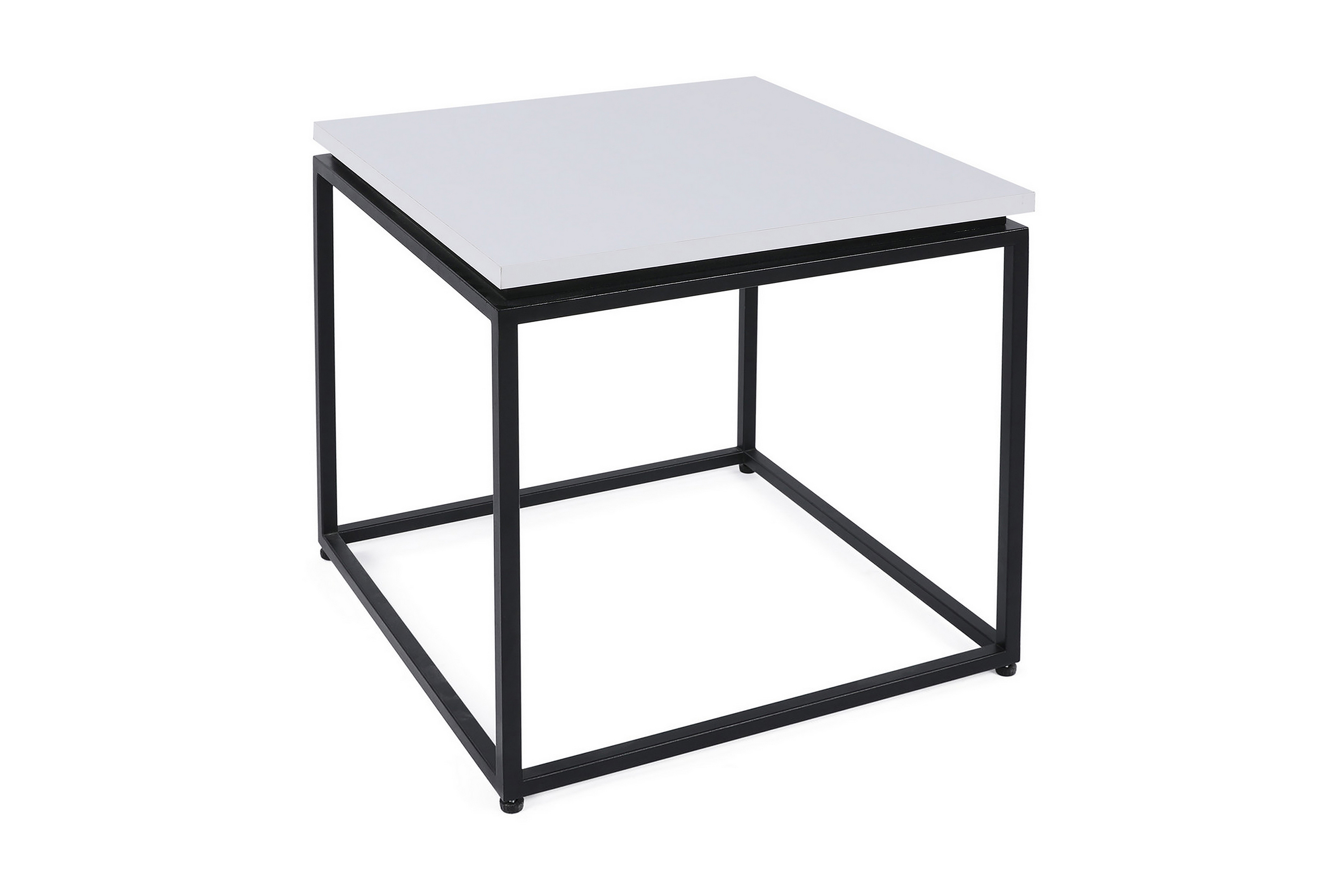 Soffbord Nergisa 45 cm Vit/Svart