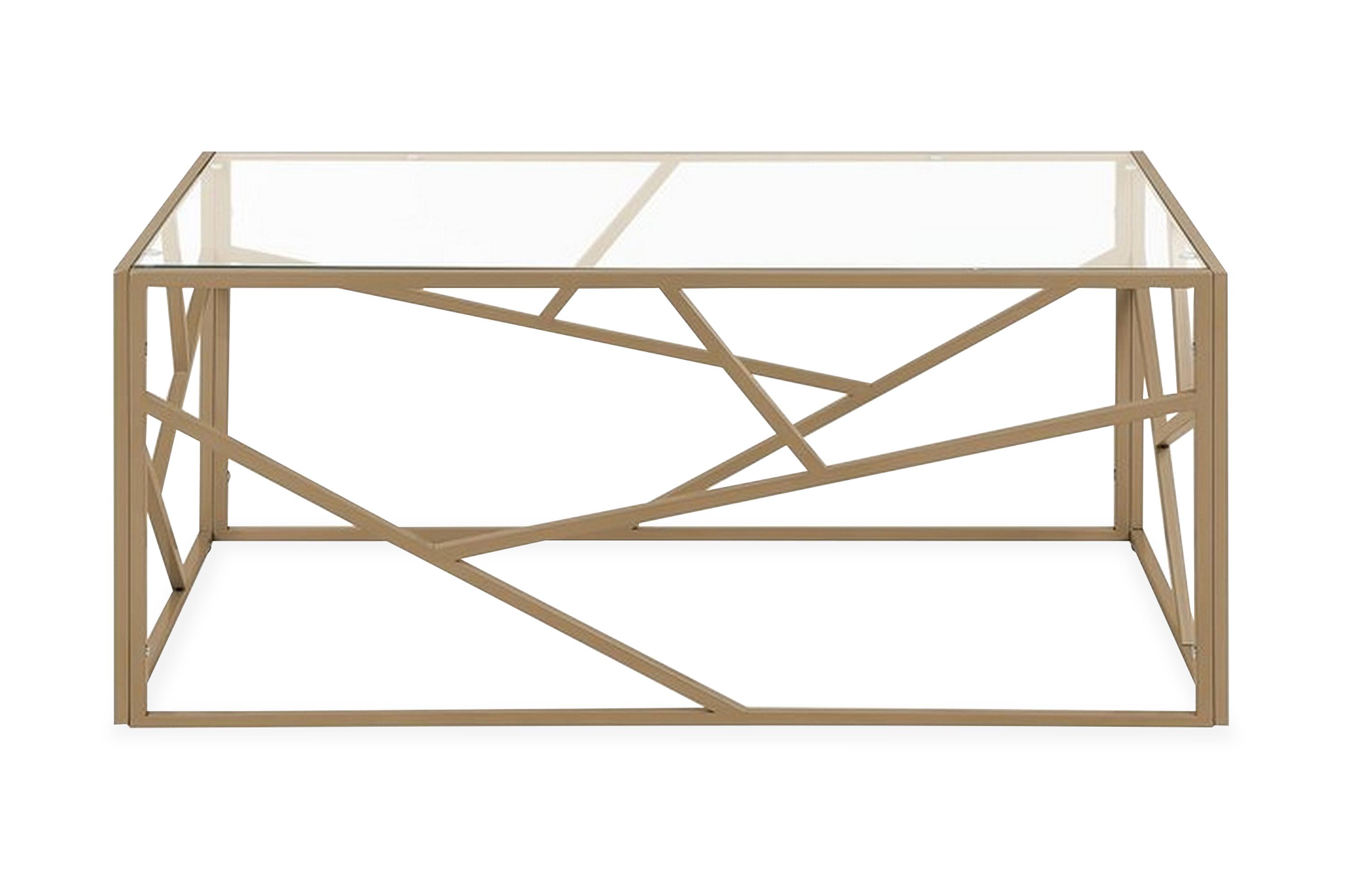 Soffbord Orland 100 cm Glas/Guld