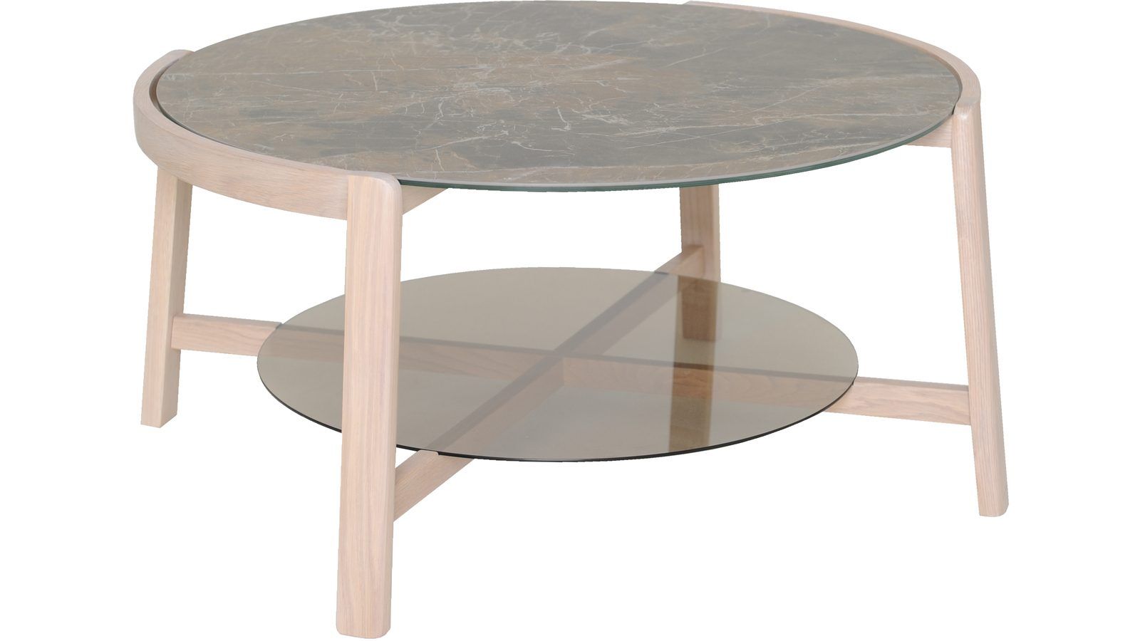 Soffbord Quisto Ø90 cm - Vitlackad