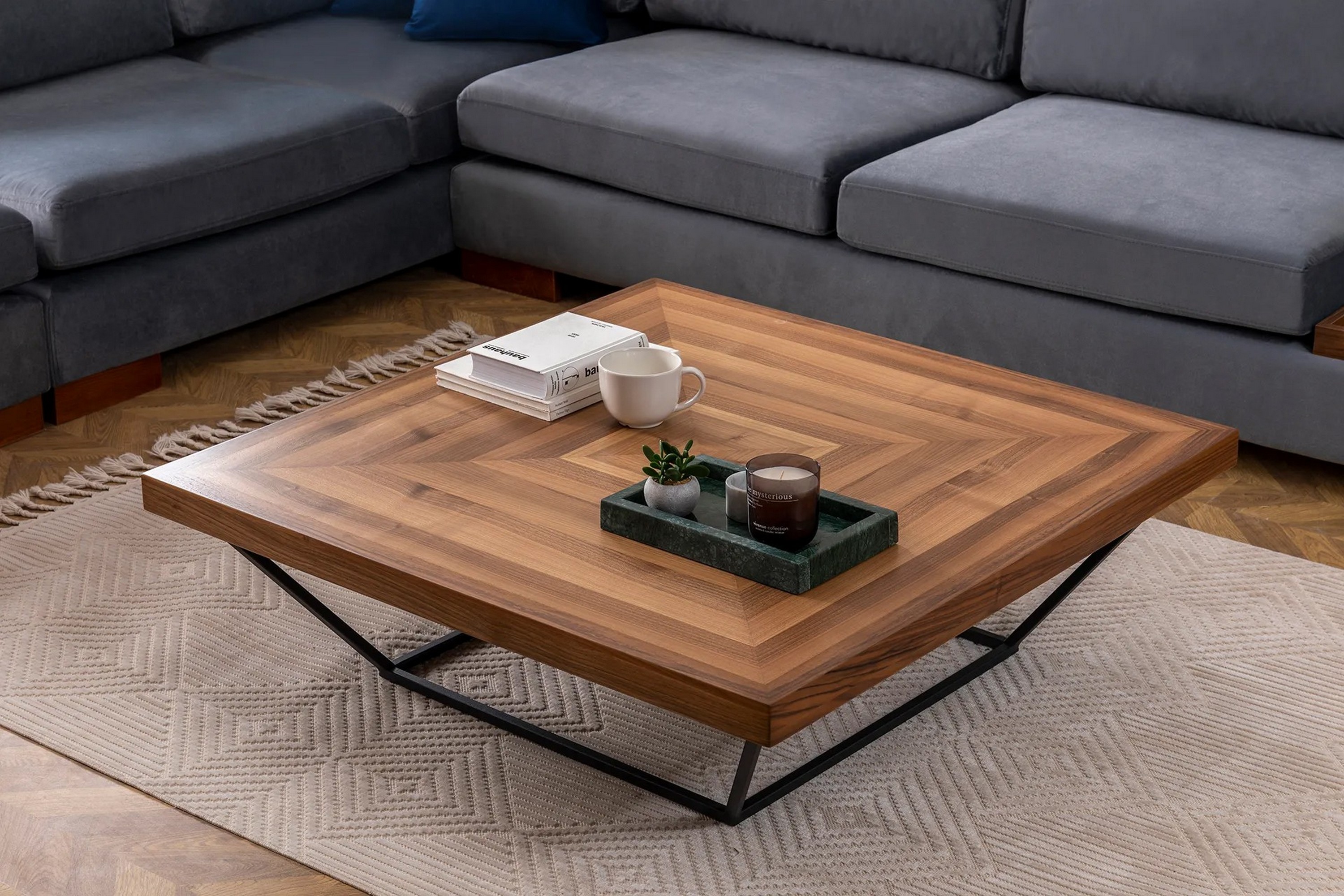 soffbord ramba 100 cm - valnöt