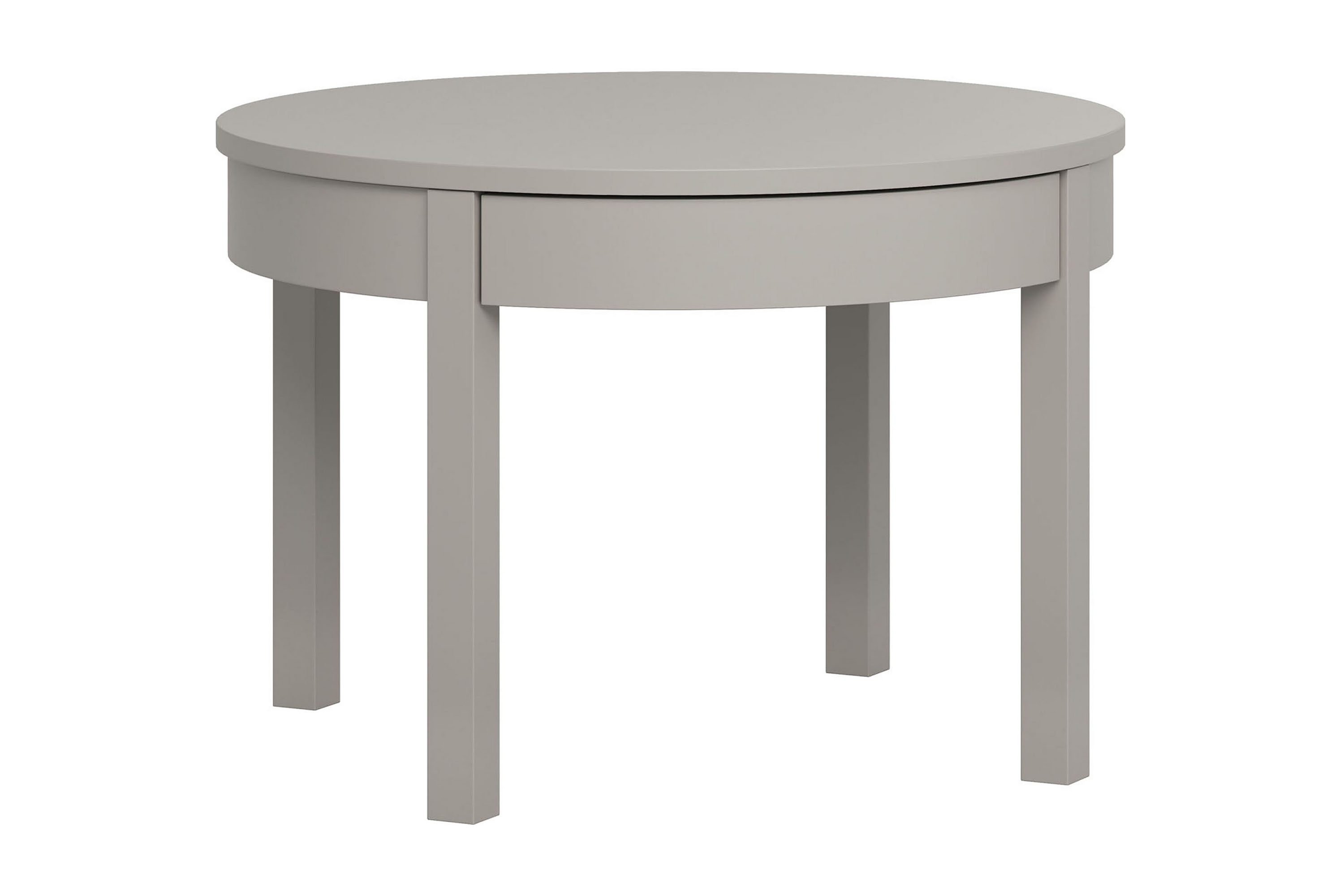Soffbord Simple 80 cm Runt med Förvaring Lådor Högt GråVOX