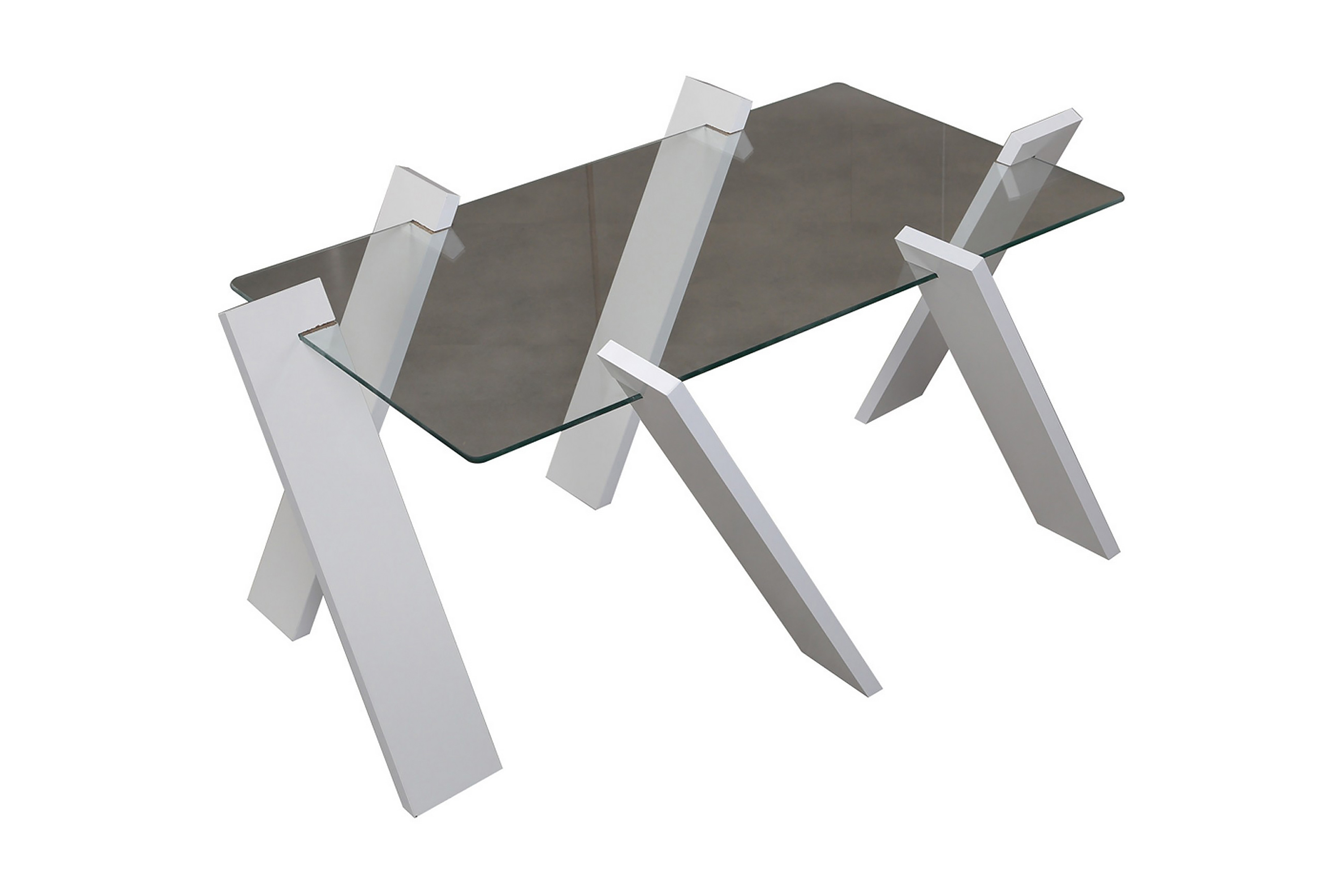 Soffbord Skoglund Maxi 92 cm Glas/Vit