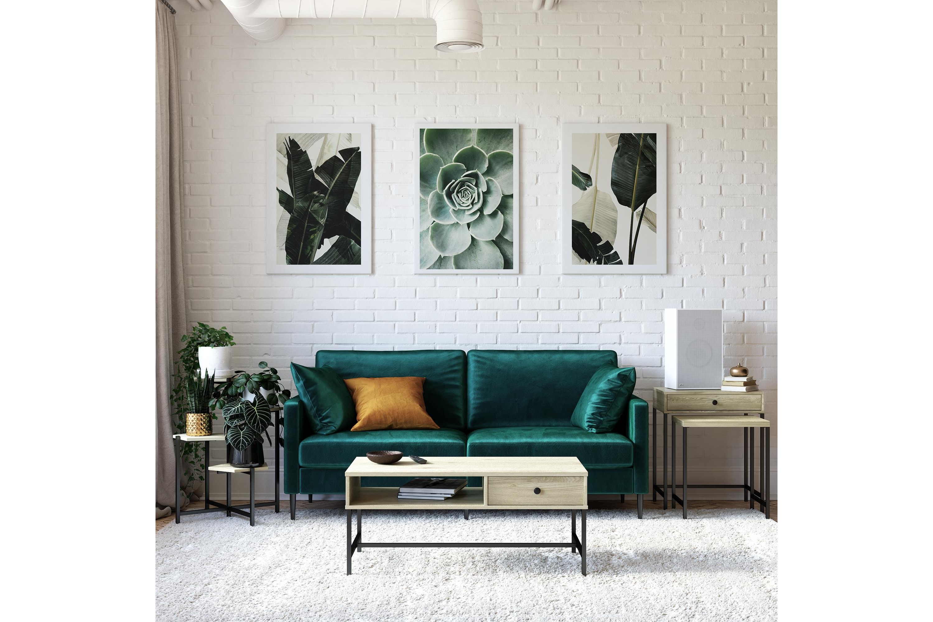 soffbord tamlin 102x50 cm brun - novogratz