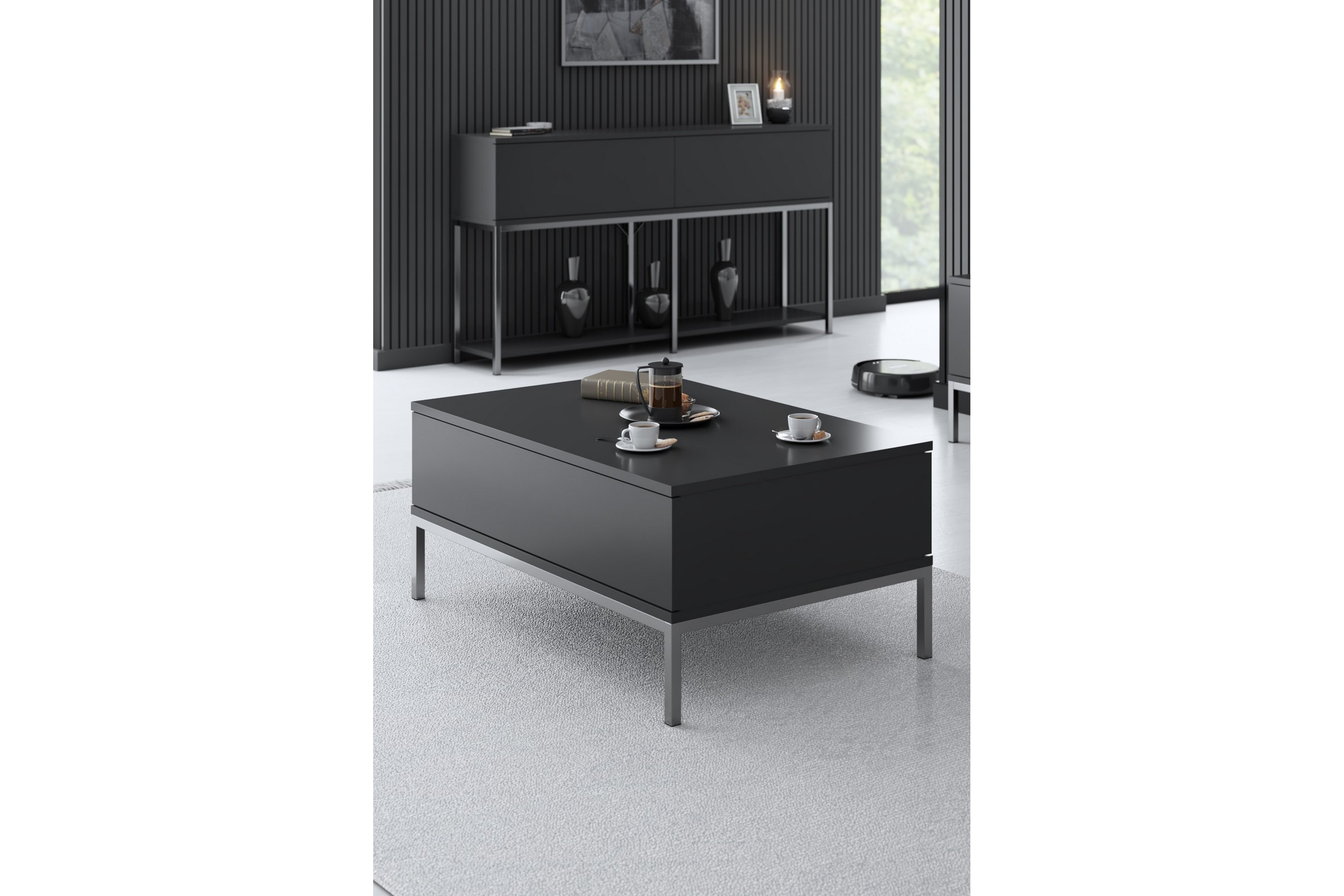 soffbord tejmon 90 cm - grå