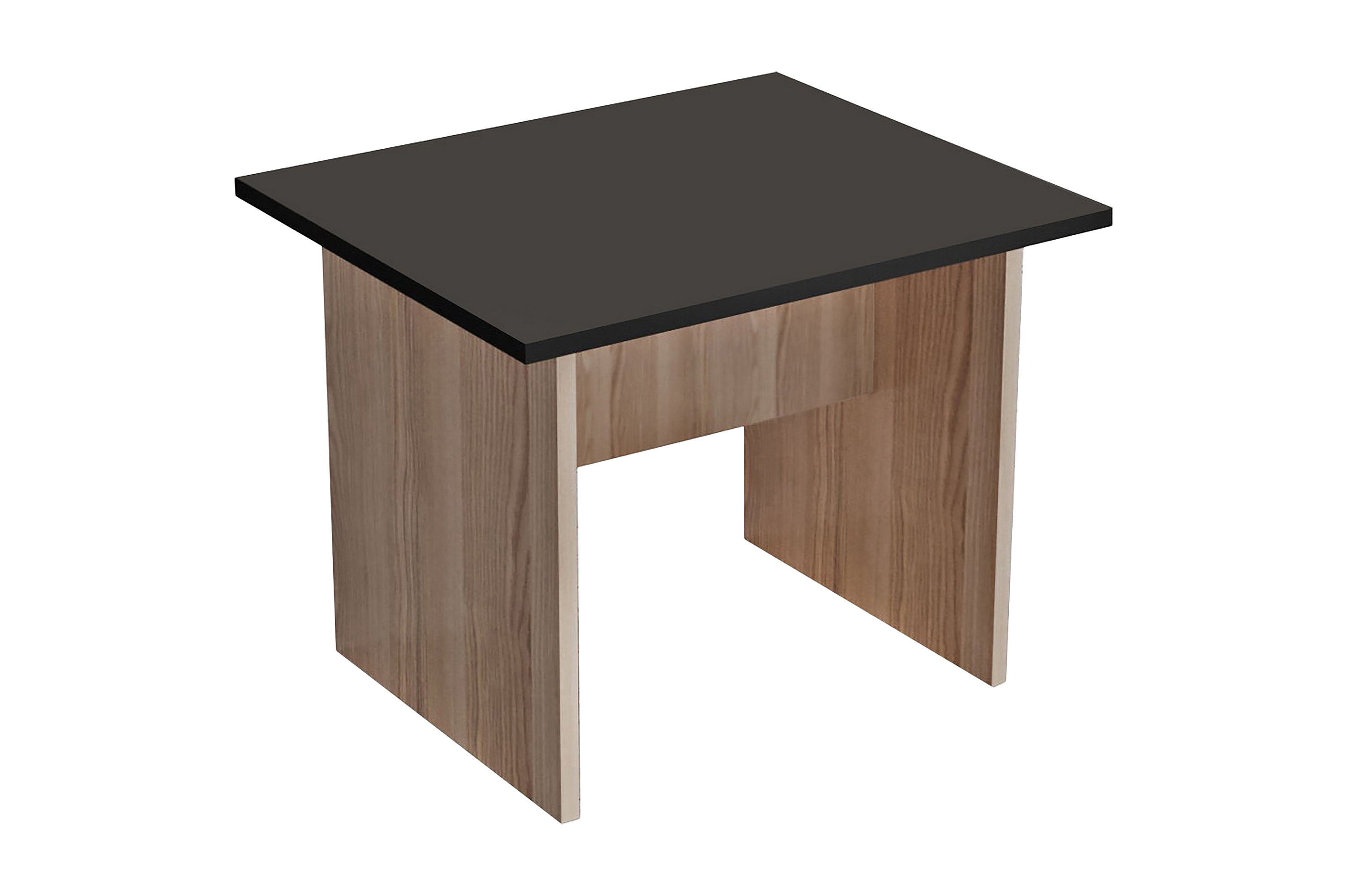 soffbord tully 60 cm - natur/svart