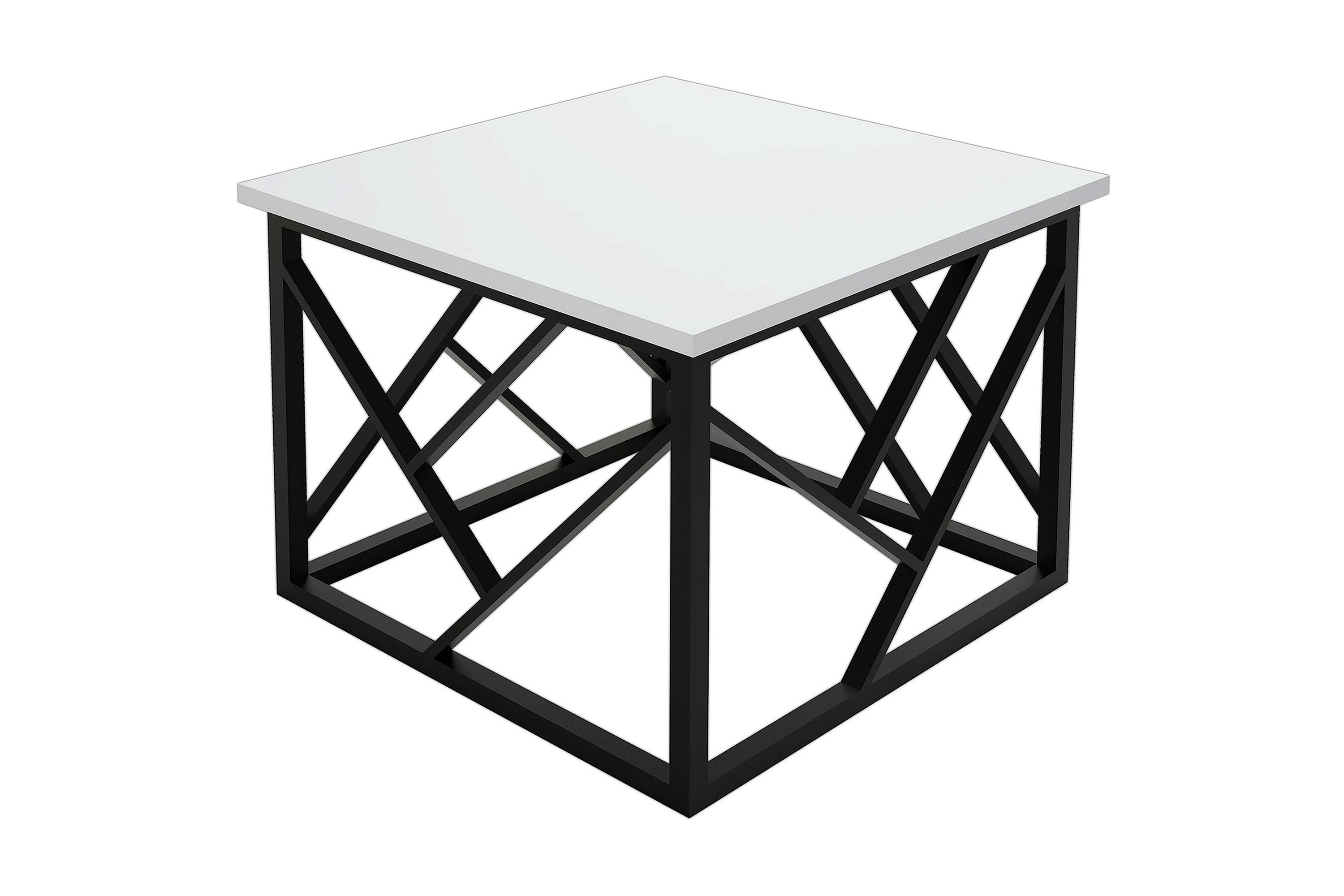 Soffbord Tyrsberget 54 cm Vit/Svart
