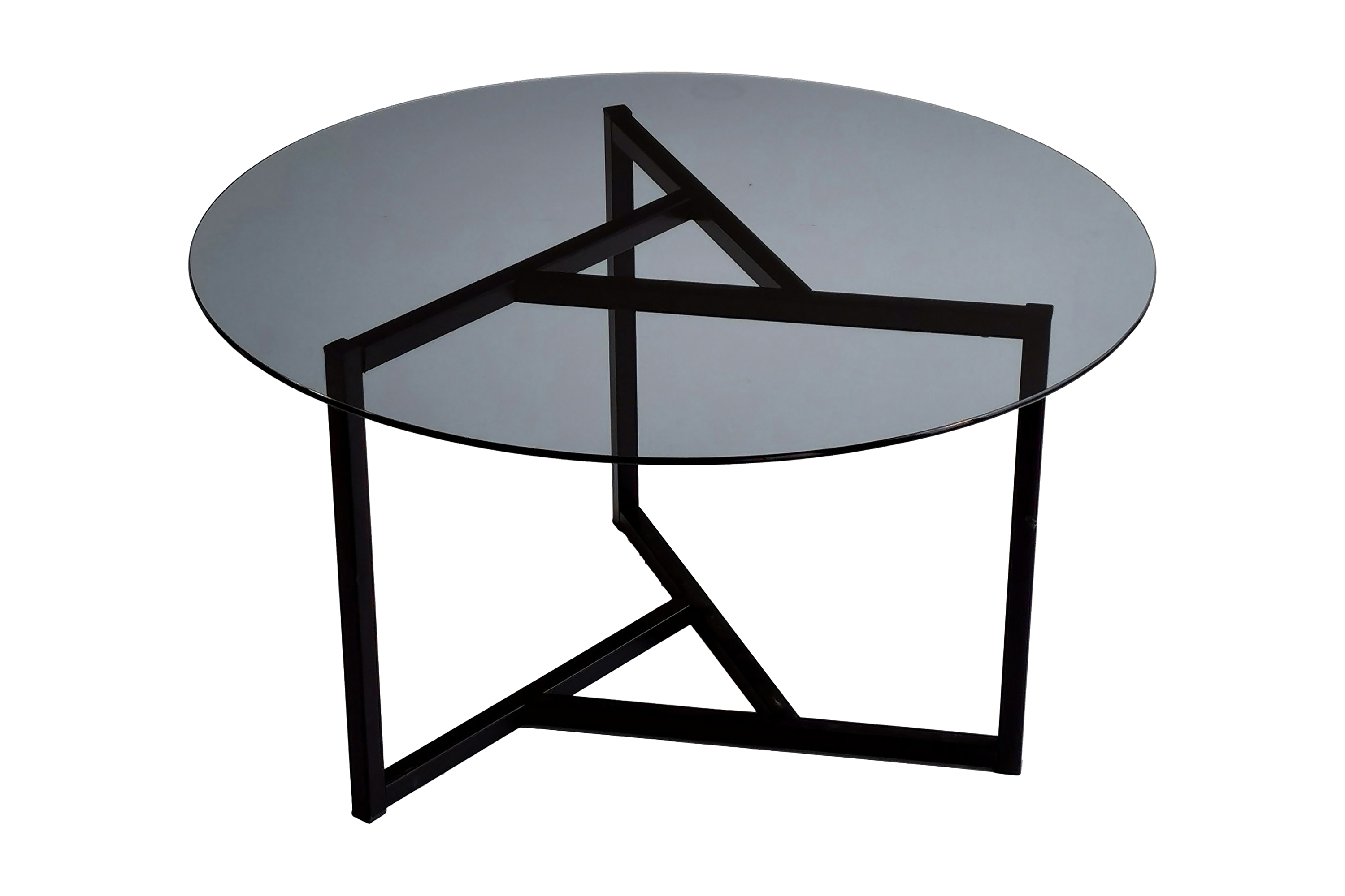 Soffbord Vallsbo 75 cm Runt X-formade Ben Grå