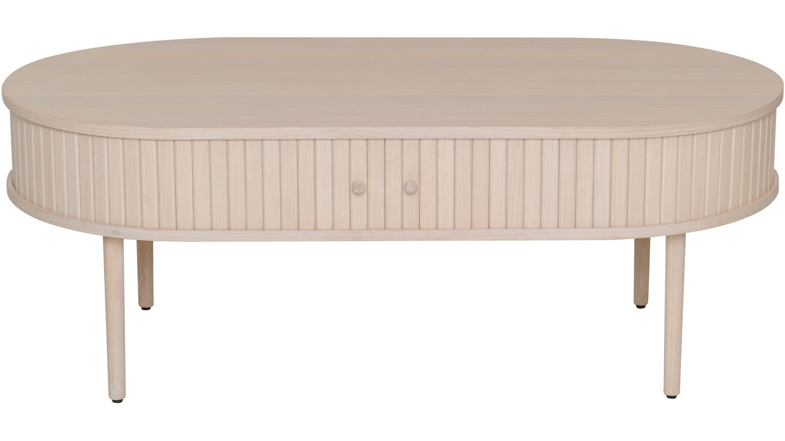 Soffbord Yngvar 120x60 cm - Vitpigmenterad ek
