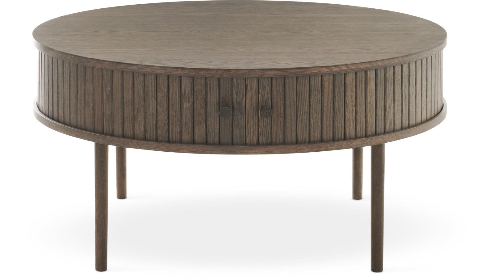 Soffbord Yngvar Ø90 cm - Brun Belfort-finish