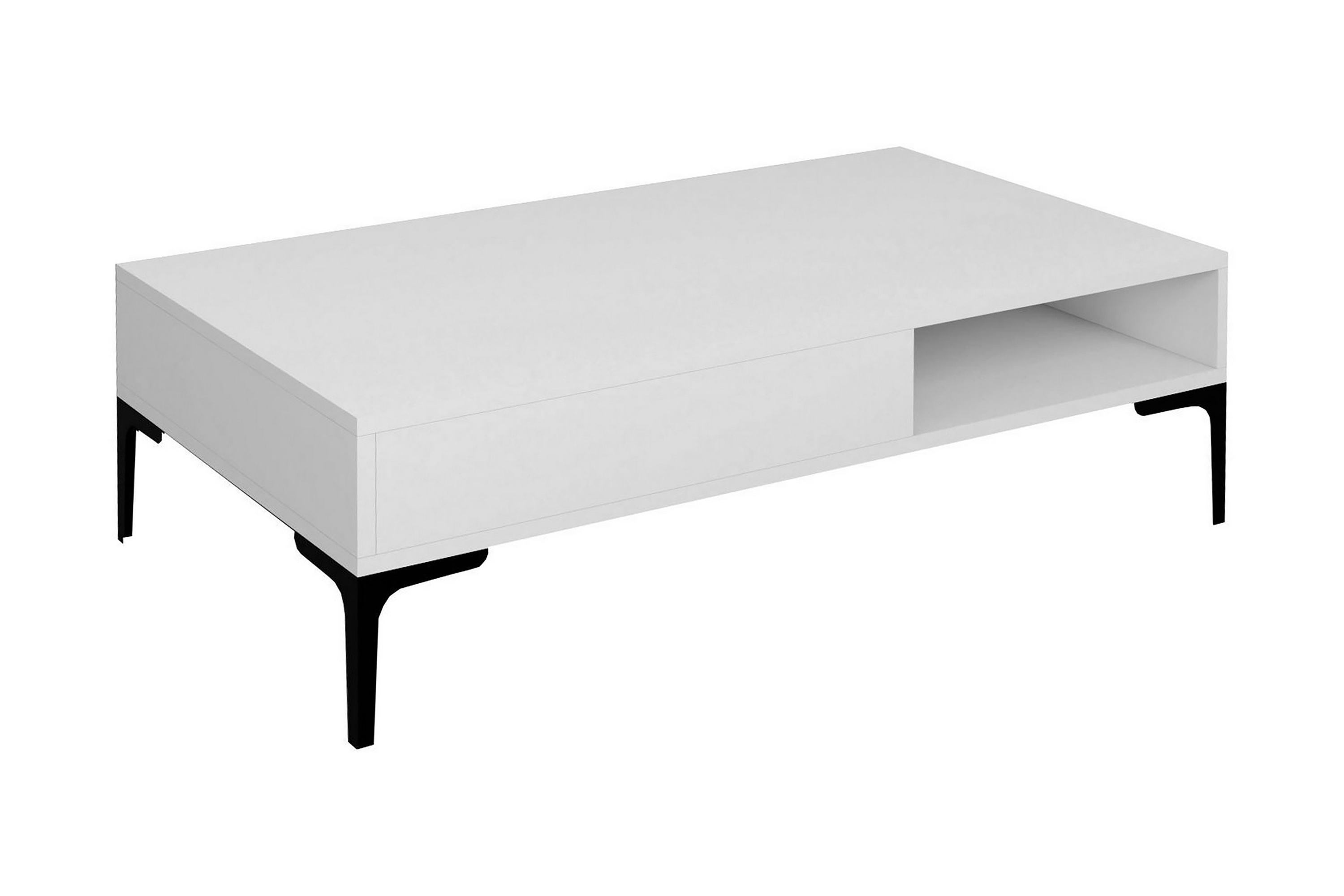 Soffbord Pikach 105x32,6x105 cm Vit