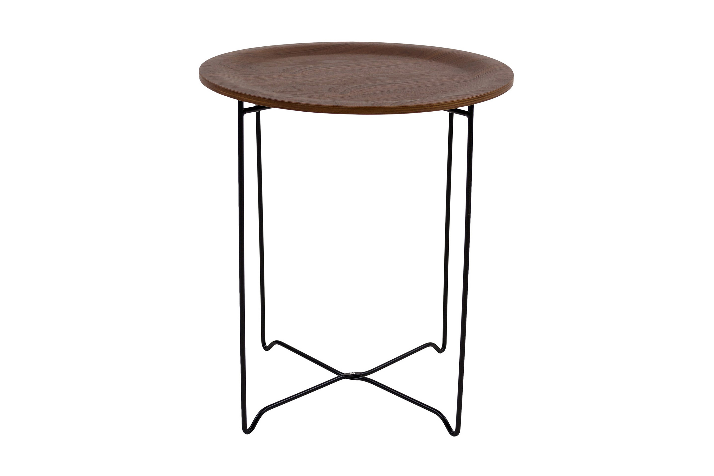 Soffbord Pinalia 45 cm Runt Brun/Svart