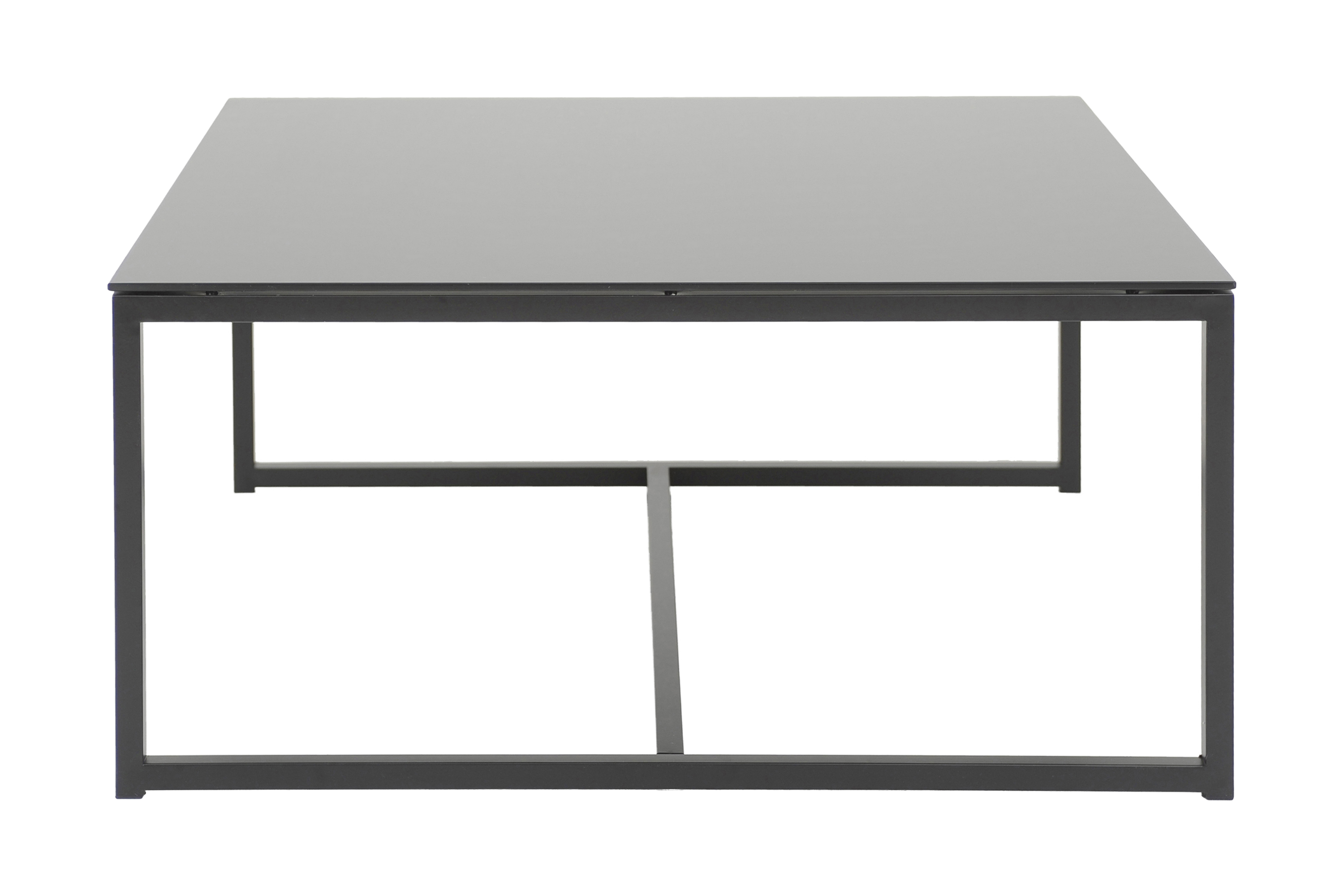 Soffbord Pearce 100 cm Glas/Svart