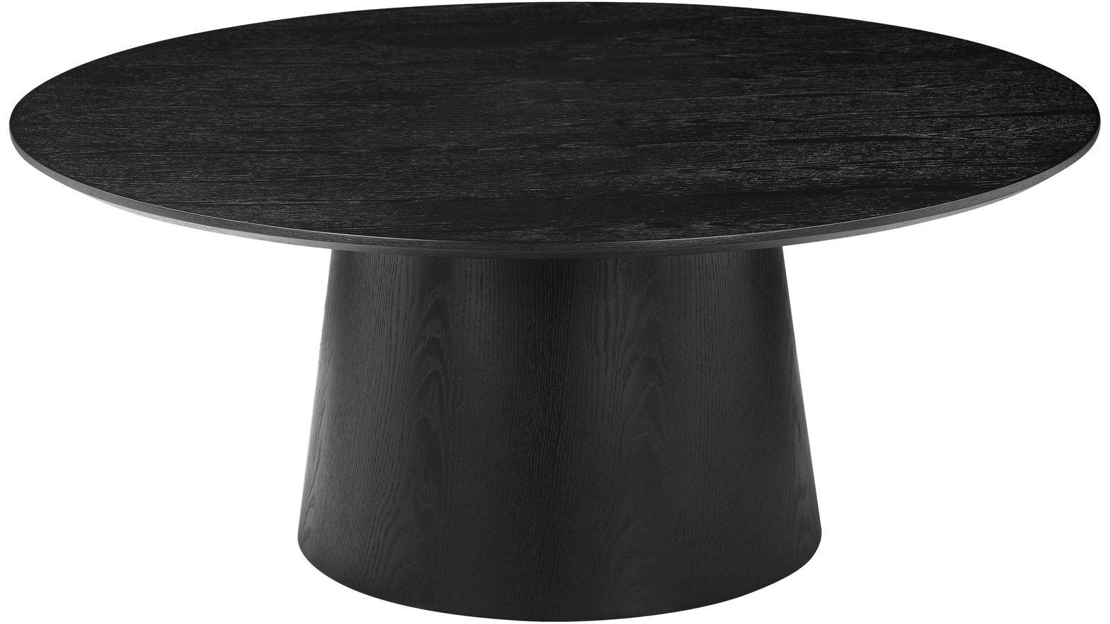 Soffbord Solhem 100 cm - Svartlackad askfanér