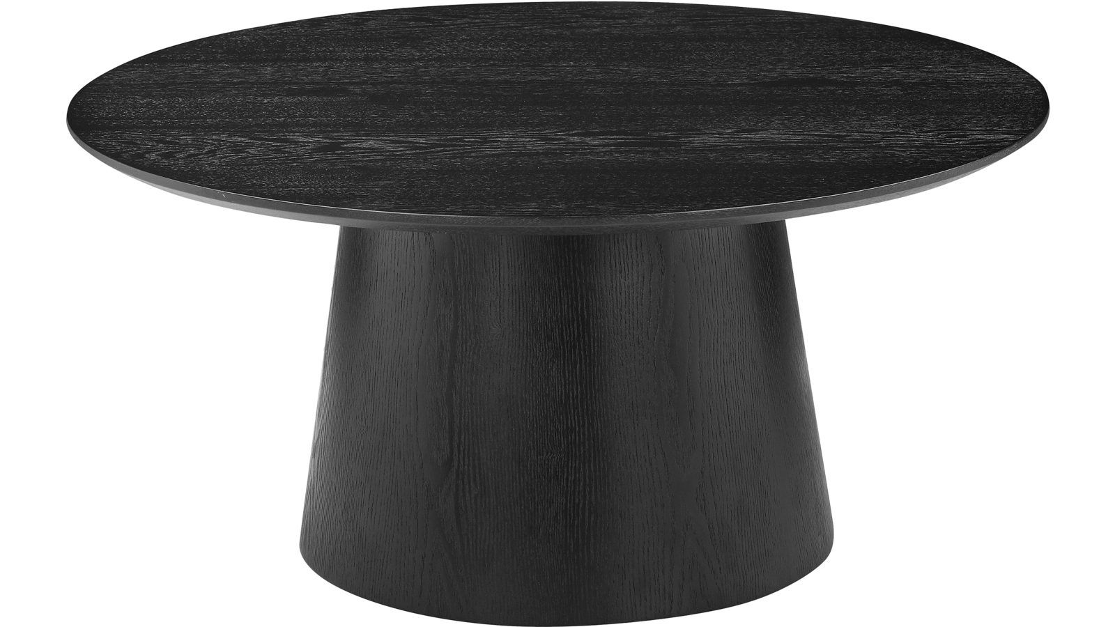 Soffbord Solhem 80 cm - Svartlackad askfaner