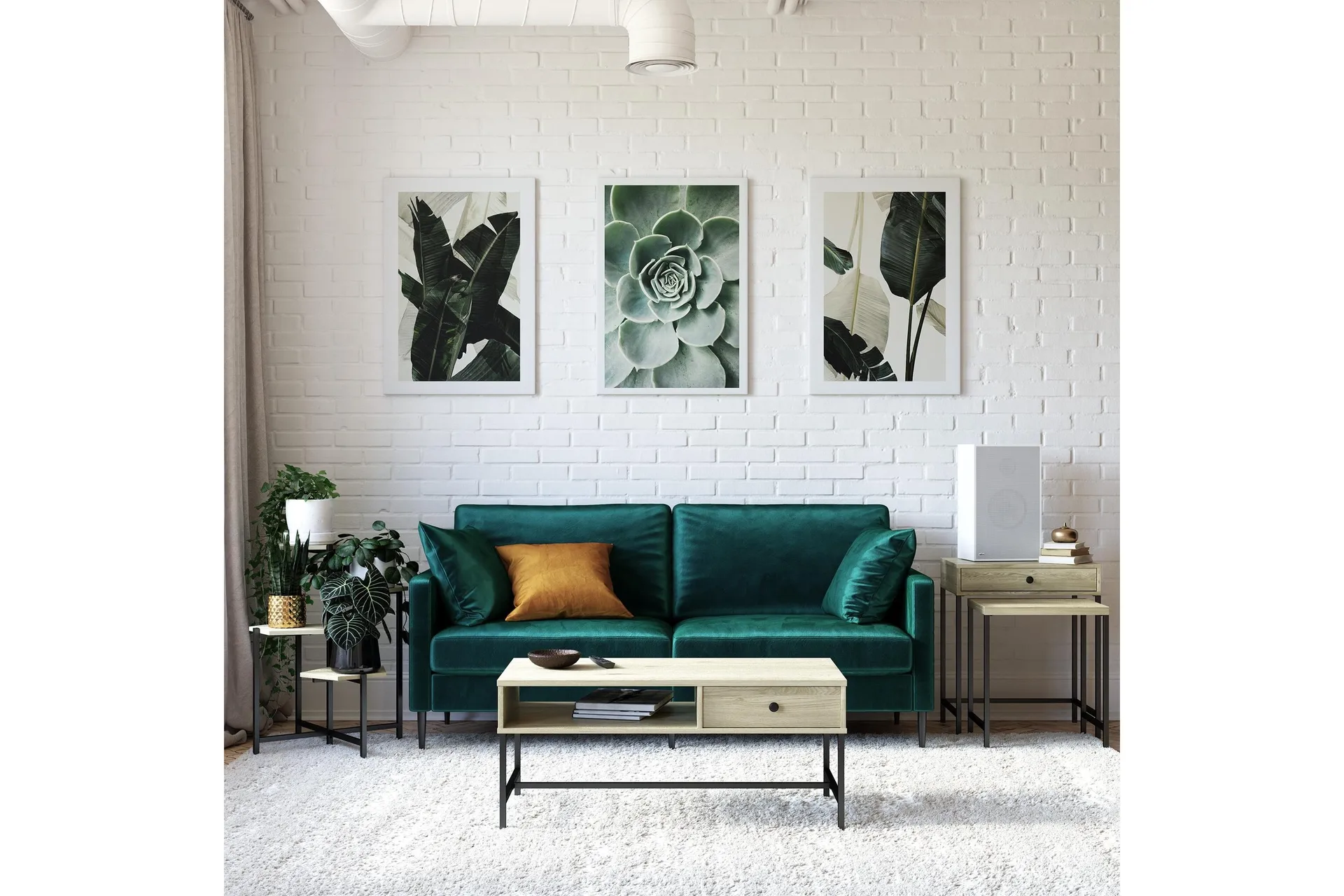 Tamlin Soffbord 102x50 cm Brun - Novogratz