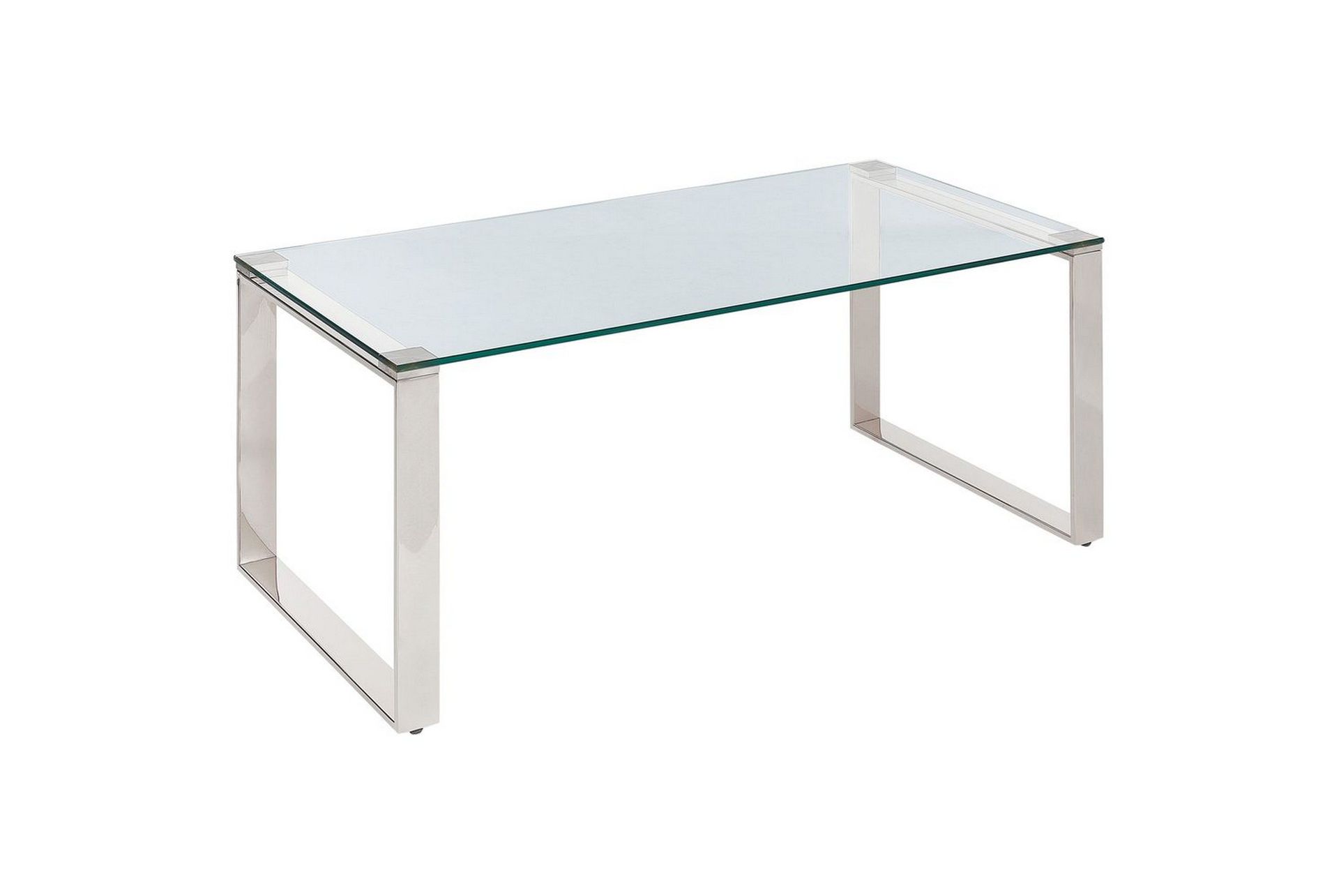 Soffbord Tilon Silver/Transparent - Silver/Transparent