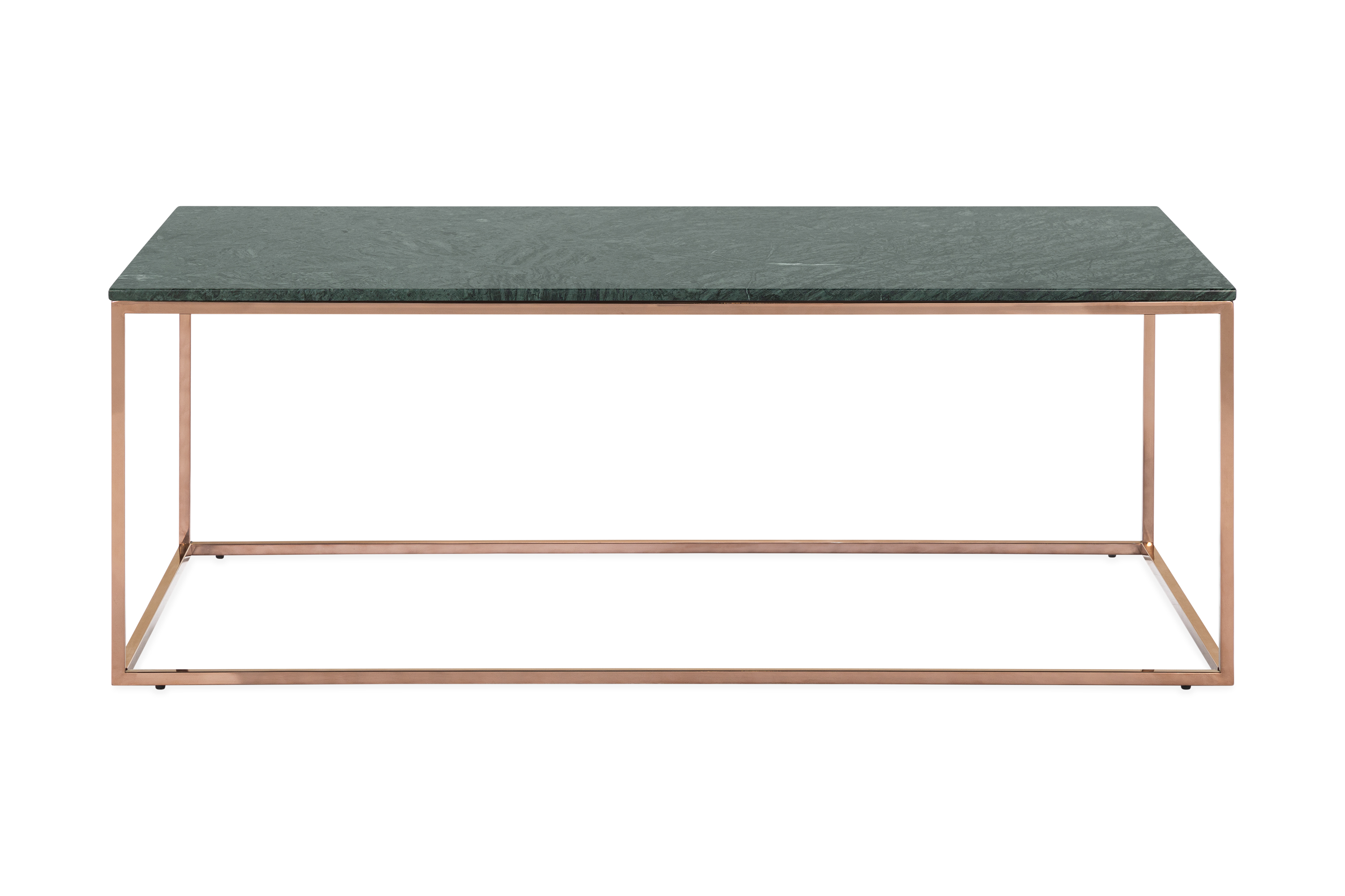 Soffbord Titania 120 cm Marmor - Grön/Koppar