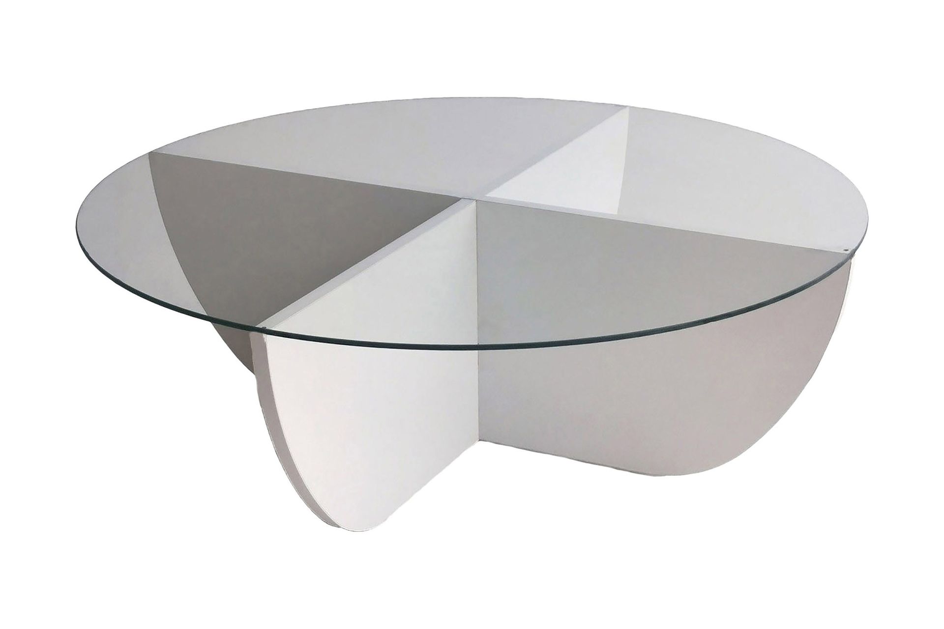 Vellavie Soffbord 90x30x90 cm Runt - Vit