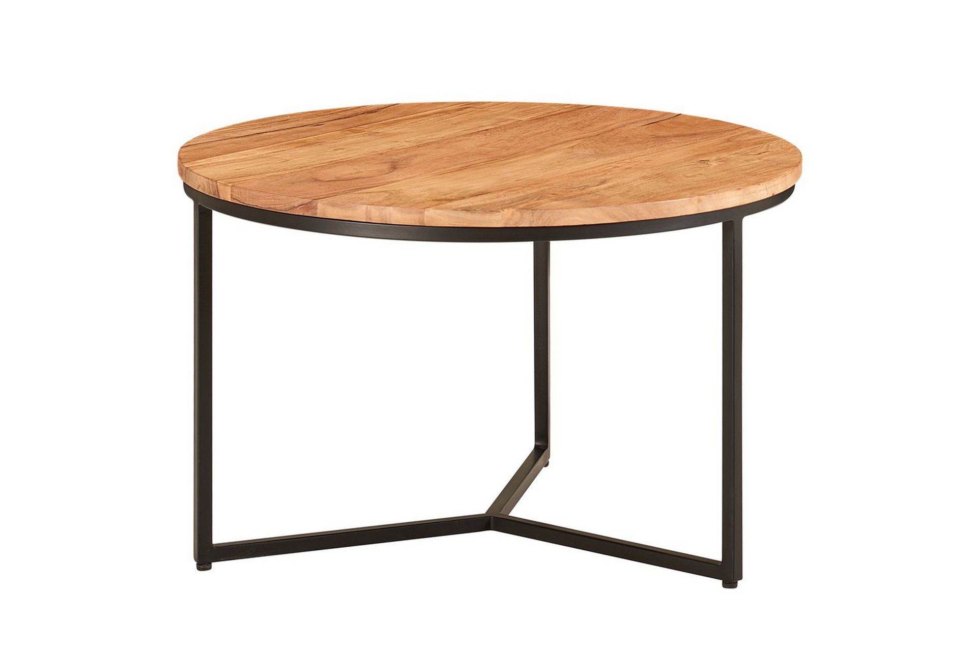 Soffbord Wohnling Massivt tr&auml; 60 cm Rund Modern -