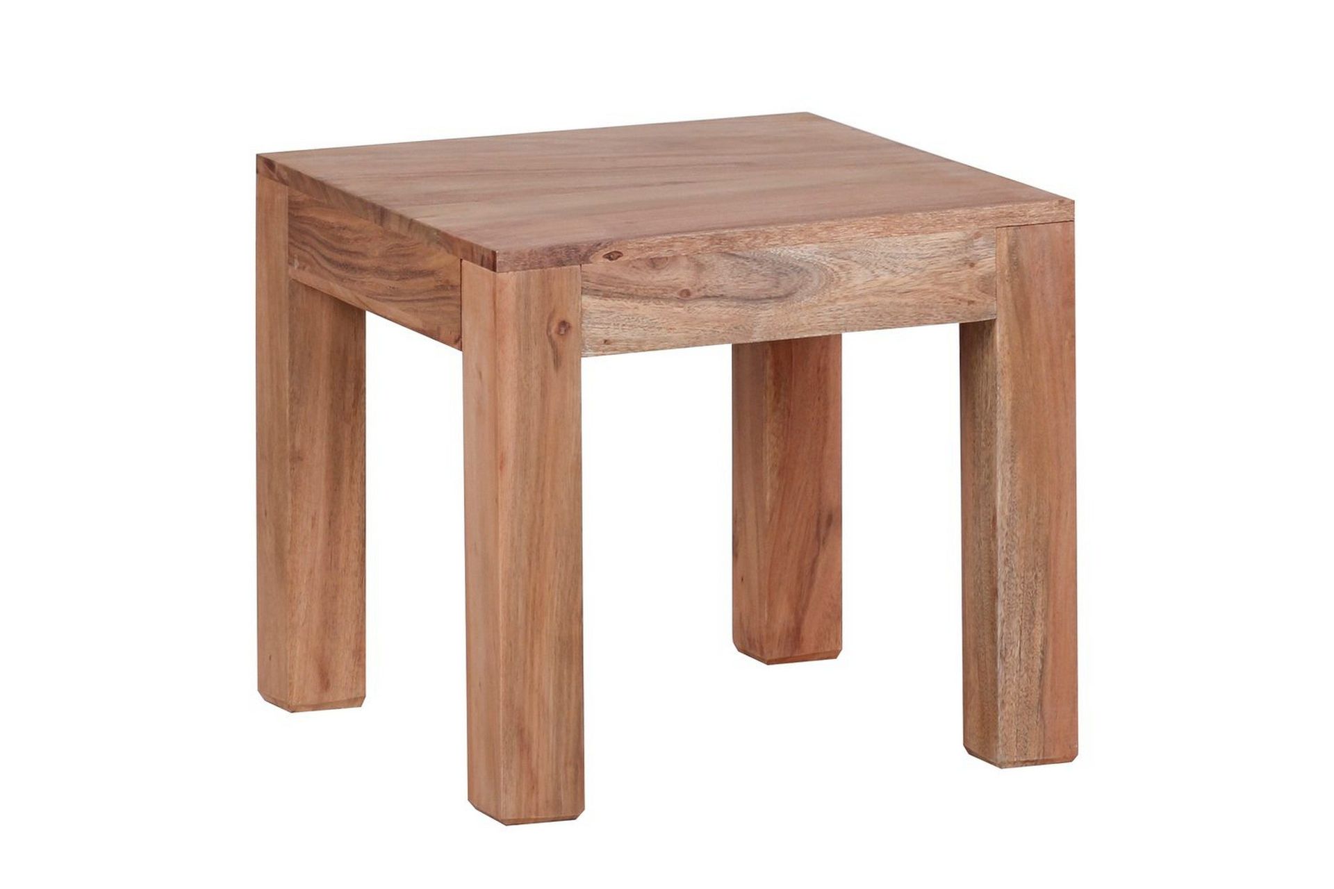 Soffbord Wohnling Massivt tr&auml; Lantstil Klassisk Handgjord 45x45 cm, Akacia - 45x45 cm, Akacia