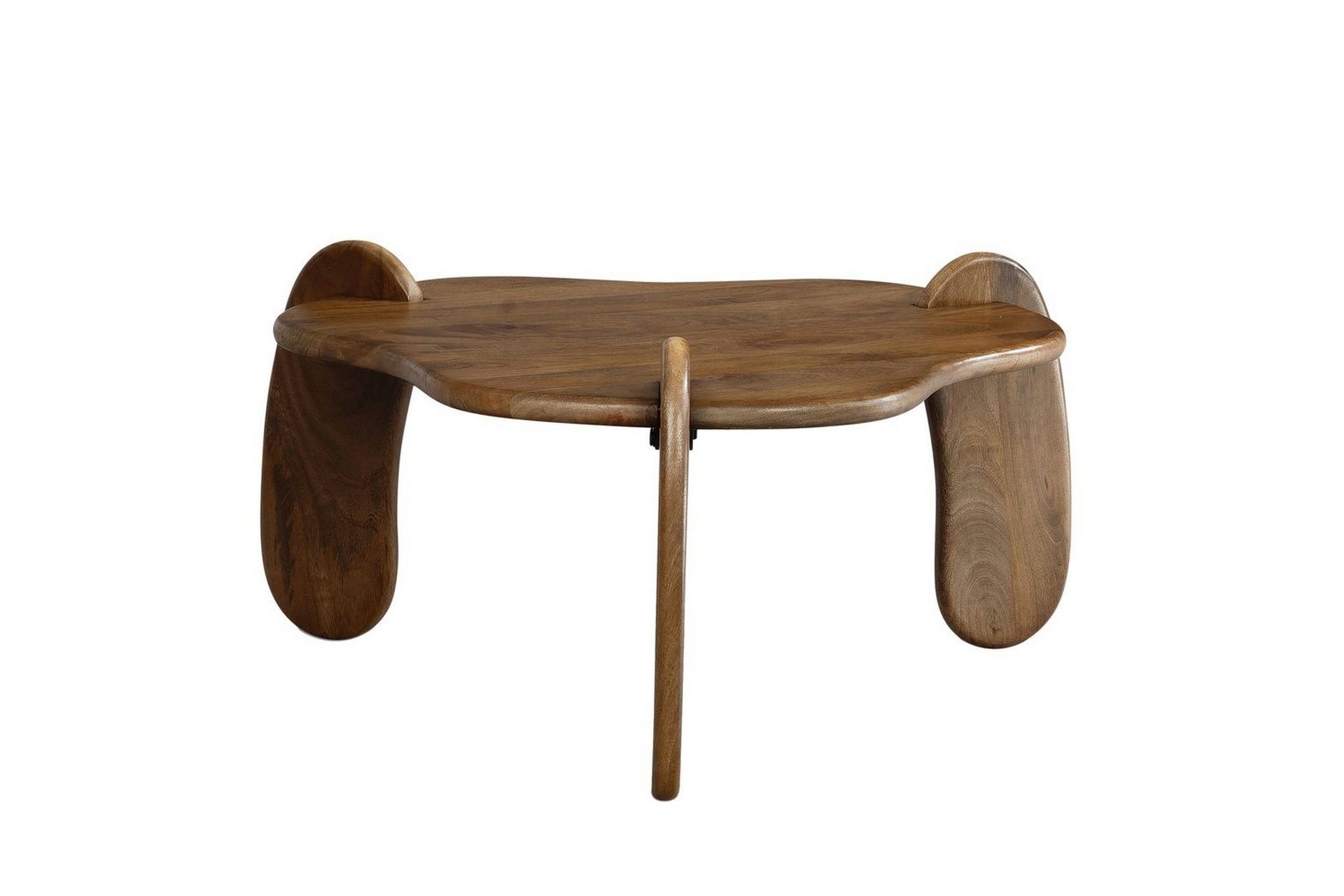 Soffbord Wohnling Massivt tr&auml; mango 78 cm organisk optik modern -