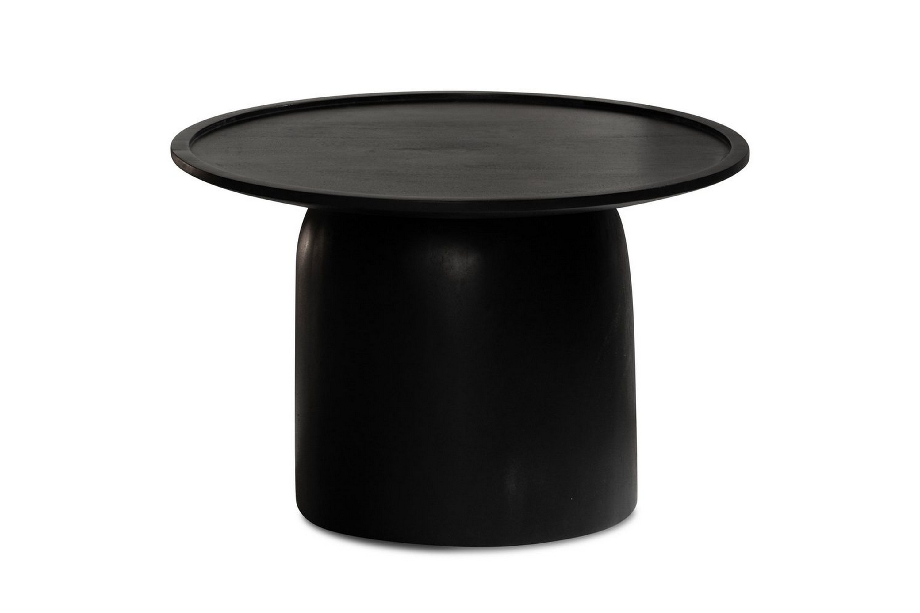 soffbord wohnling massivt trä rund 60 cm cylinderstil bas klassisk modern -