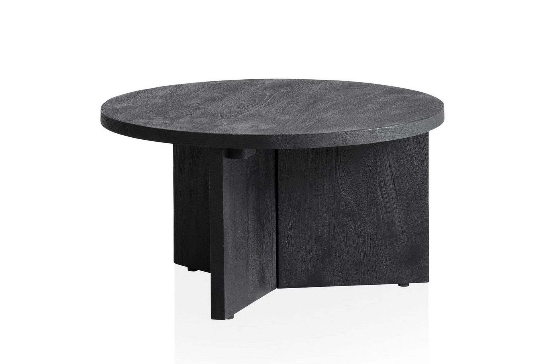 Soffbord Wohnling Massivt tr&auml; rund 60 cm klassisk bas lantligt -