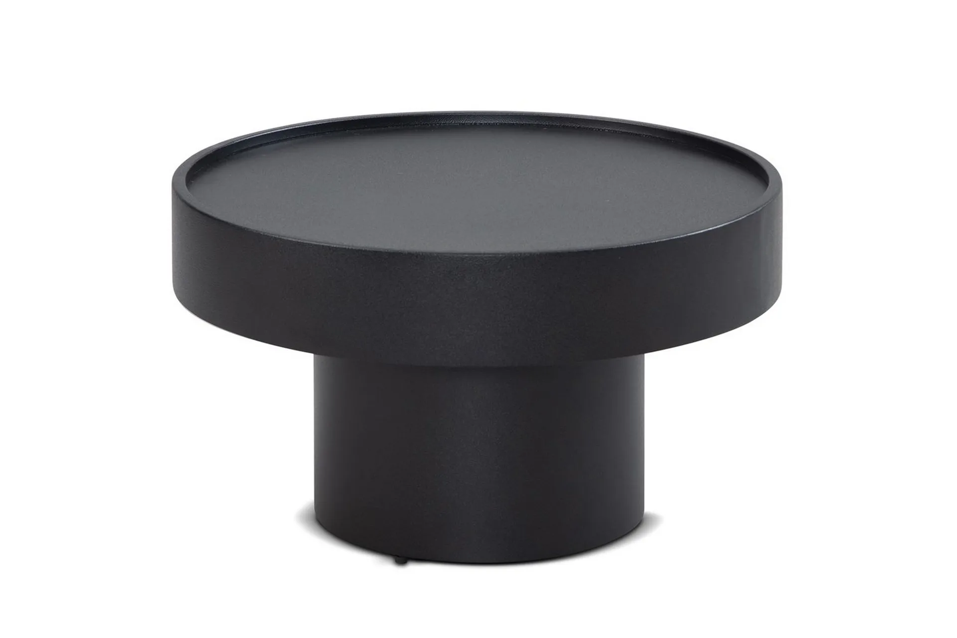 soffbord wohnling rund 60 cm svamputseende metall modern look -