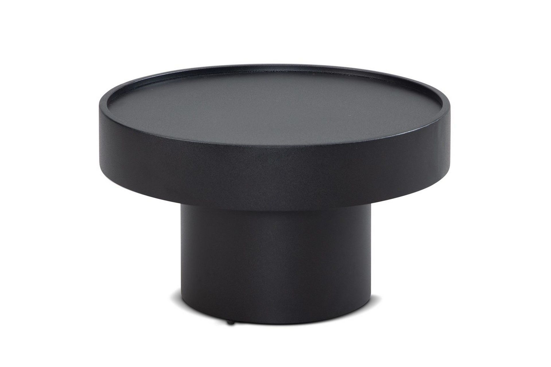 Soffbord Wohnling Rund 60 cm Svamputseende Metall Modern Look -